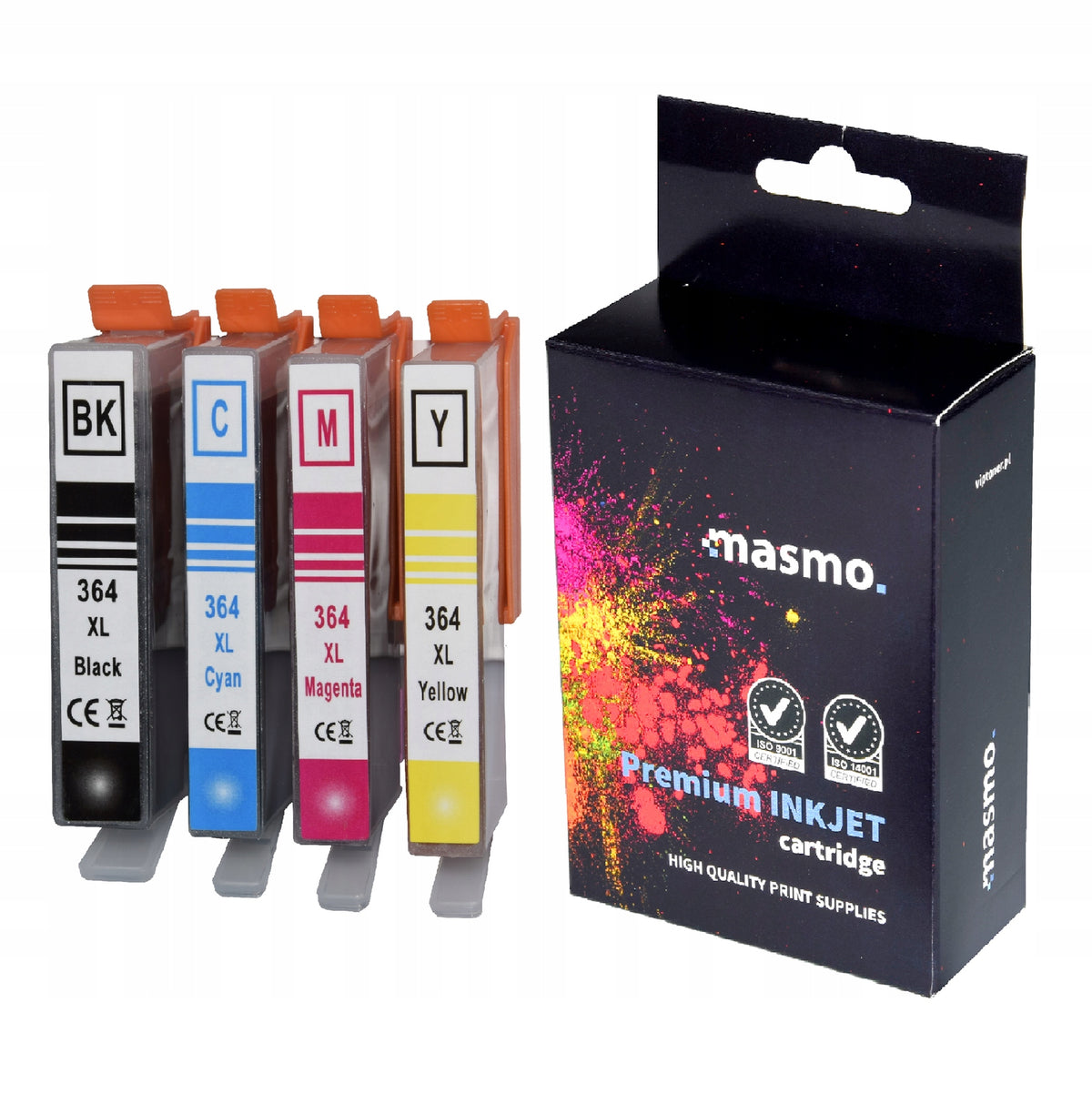 4x HP PHOTOSMART 5524 5520 364XL PRINTER INKS