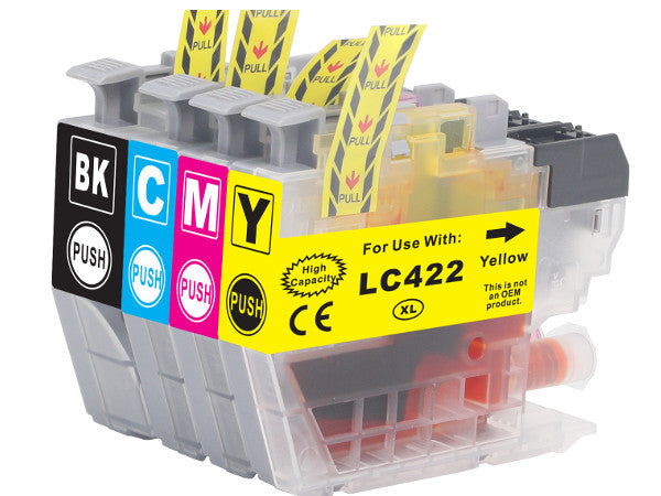 4x High Yield Ink for Brother LC-422XL MFC-J5340DW MFC-J5345DW J6540DW