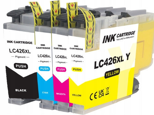 4x High Yield Ink for Brother LC-426 XL, MFC-J4335DW Brother MFC-J4340DW
