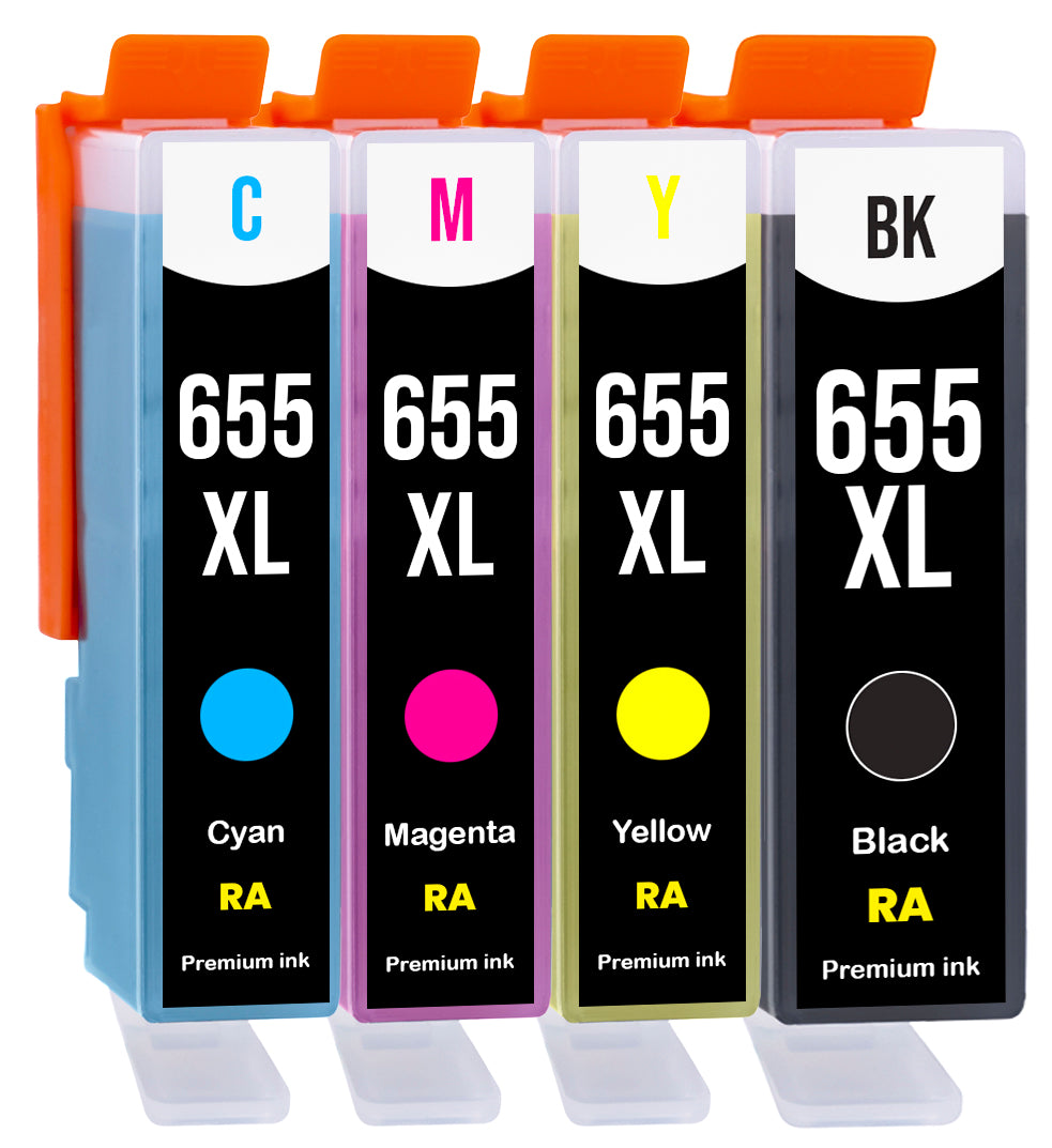 4x INK 655 FOR HP DeskJet Ink Advantage 3525 4615