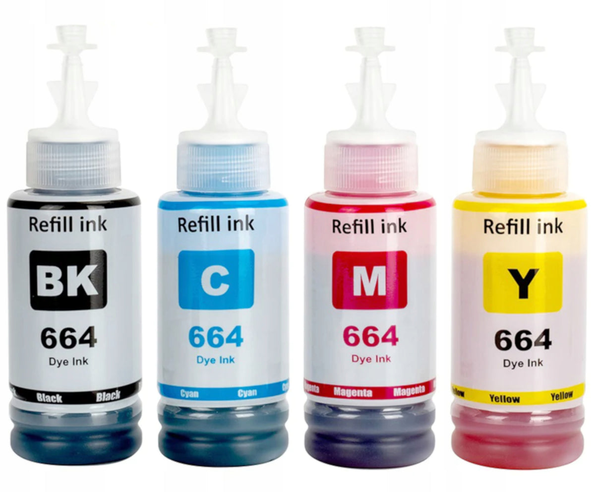 4x INK 664 FOR EPSON ECOTANK ITS L3070 L3060 L3050 PRINTER