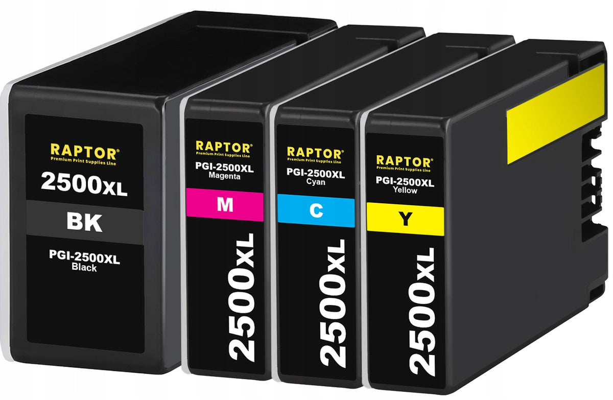 4x INK FOR CANON PGI-2500XL Maxify MB5450 MB5455 Manufacturer Raptor