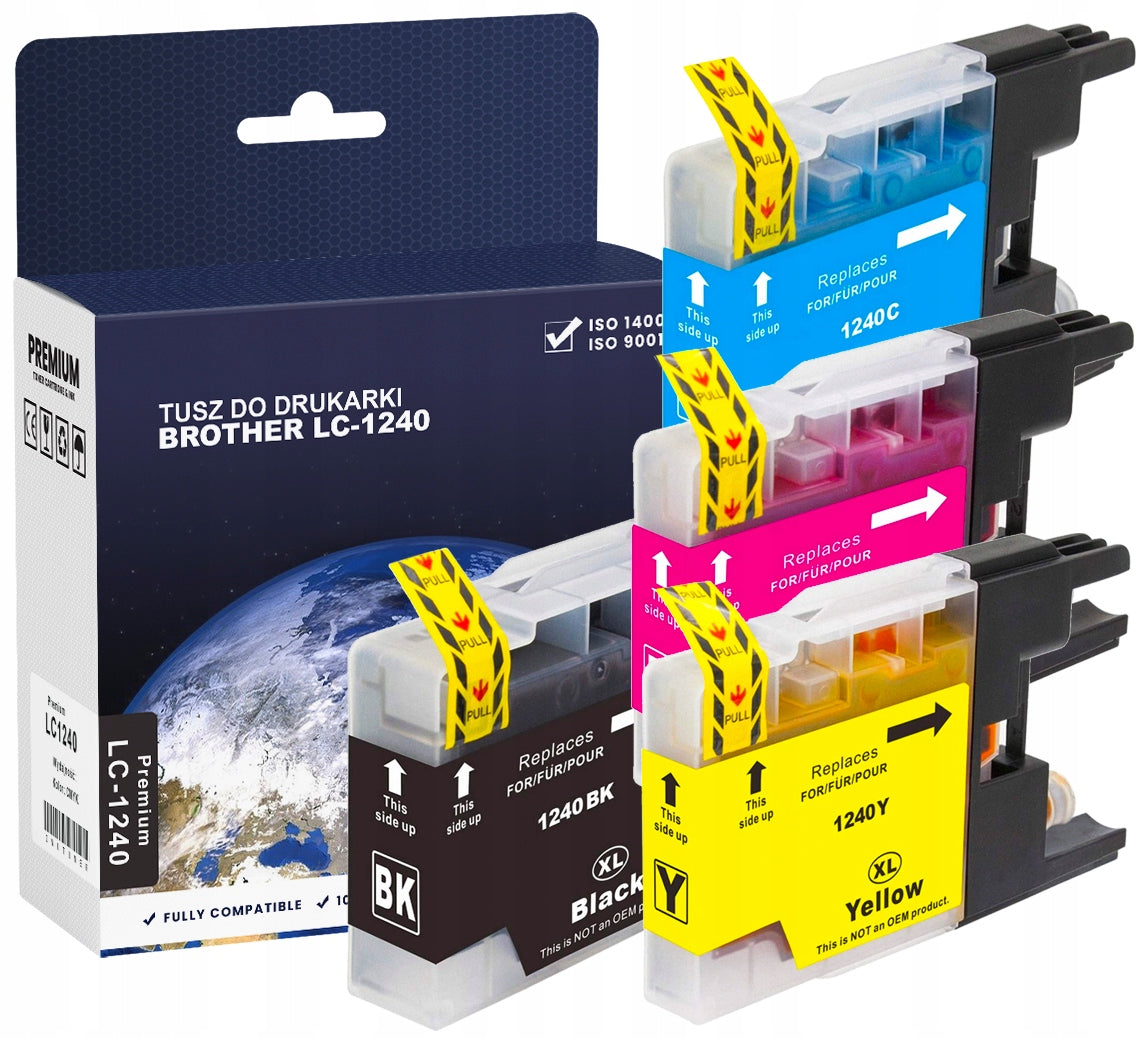 4x INK LC1240 FOR BROTHER DCP-J525W DCP-J725DW