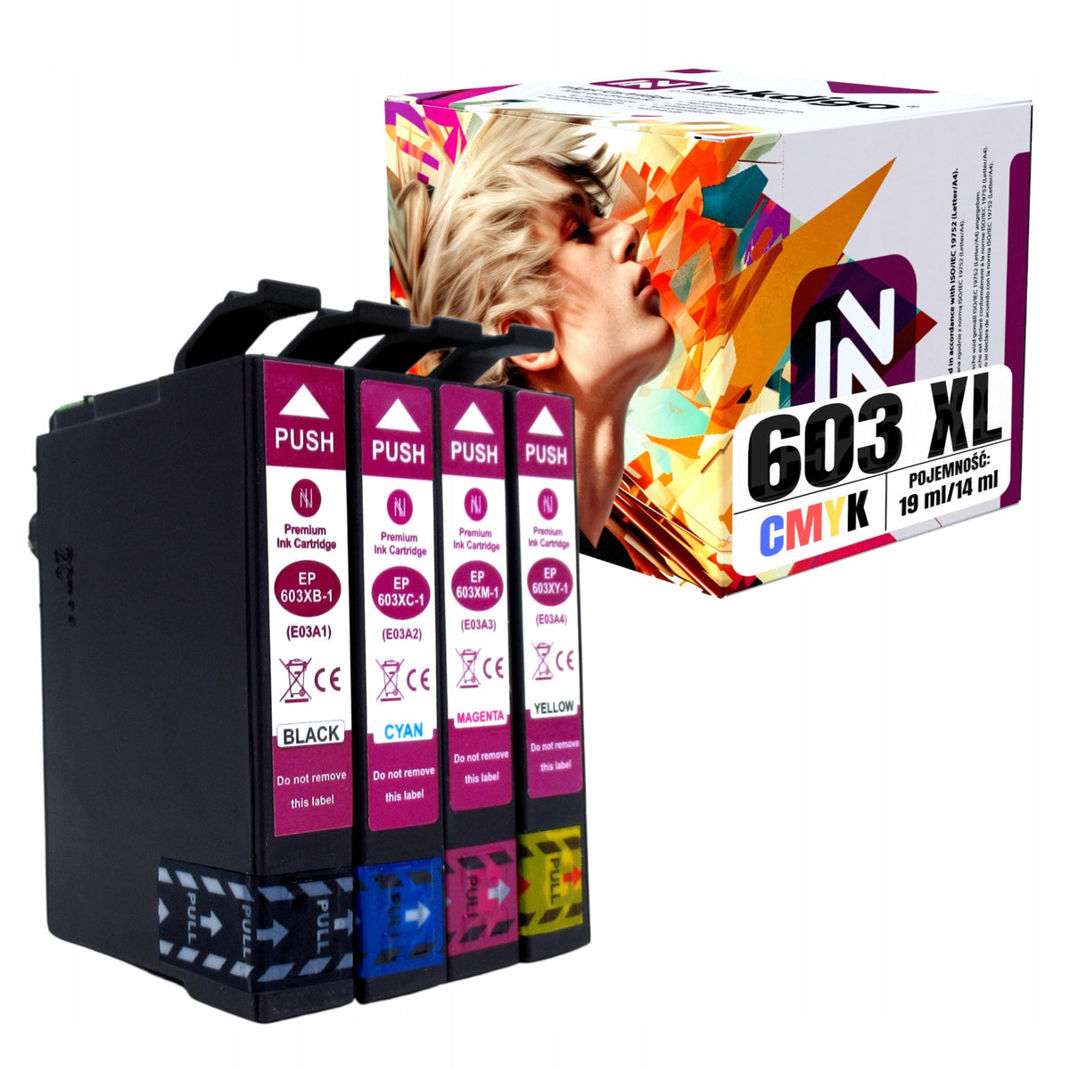 4x Ink for EPSON 603 XL XP-3100 XP-2100 WF-2810DWF