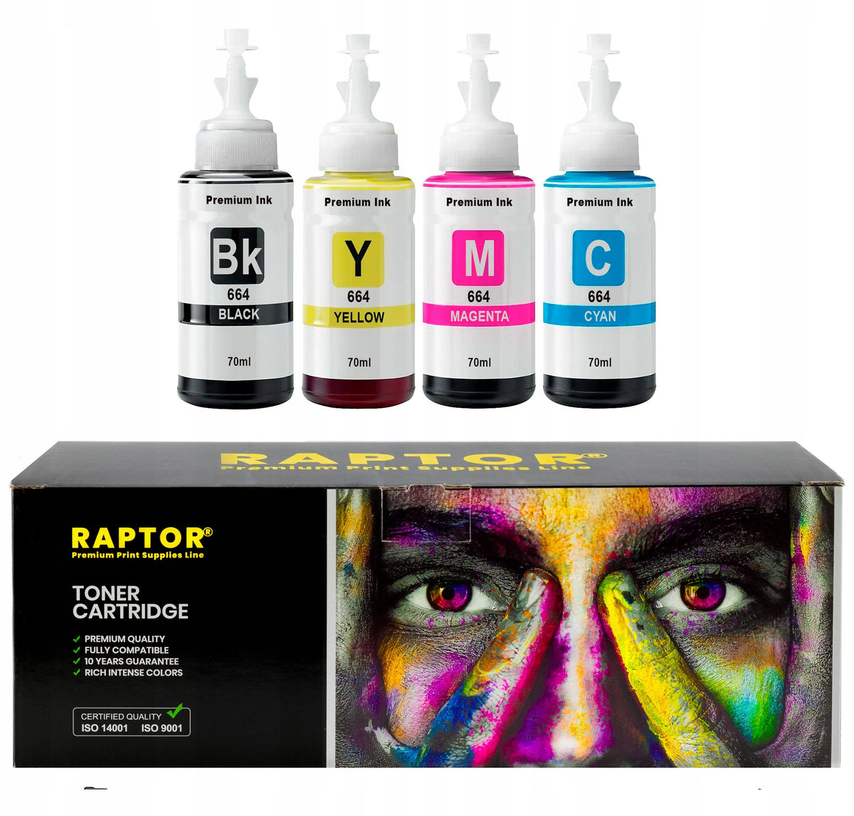 4x Ink for Epson EcoTank L382 L3050 L3060 L3070