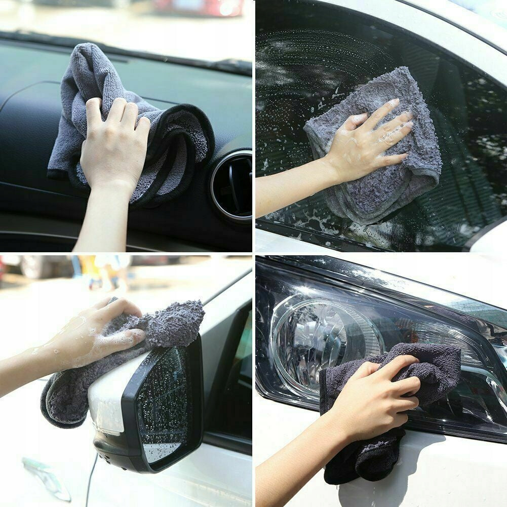 4x MICROFIBER CLOTH CLOTHS FOR CLEANING CAR POLISHING Manufacturer code RRR831