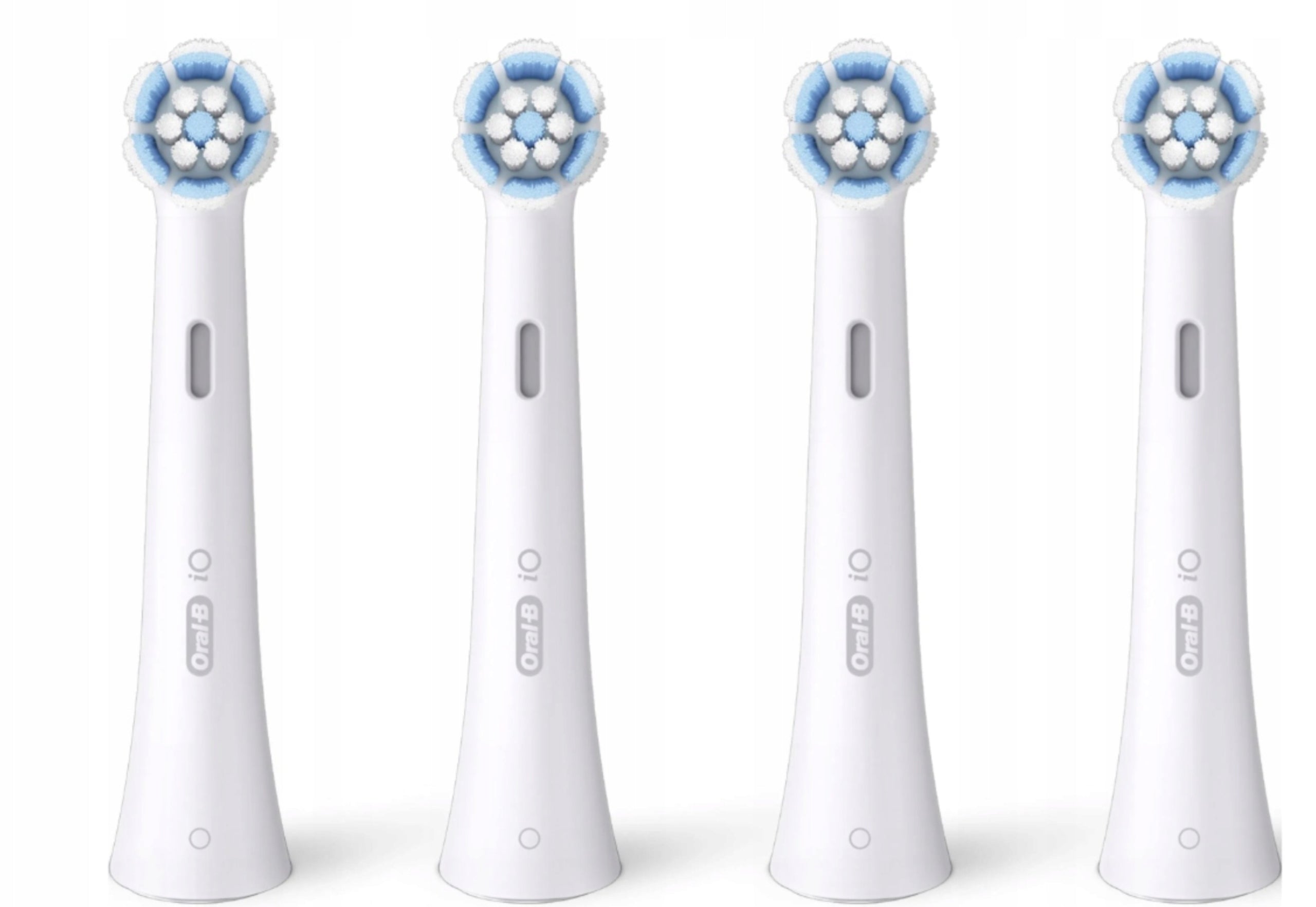 4x Oral-b iO Gentle Care White Magnetic Toothbrush Tip Packaging status original