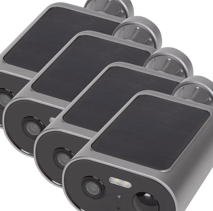 4x Outdoor Solar Camera WIRELESS IP Home Monitoring Smart WiFi