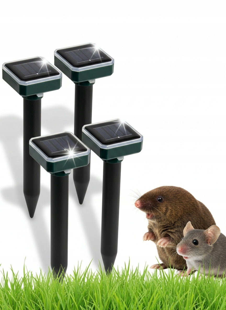 4x POWERFUL MOLE REPELLENT RAT MICE VOLES RODENT SOLAR GARDEN Manufacturer code ODSTRASZACZ KRETÓW SOLARNY  CD-2066