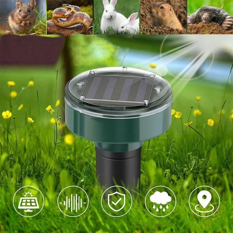 4x POWERFUL MOLE REPELLENT VOLES RODENTS MOUSE RATS SOLAR STRONG Packaging status original