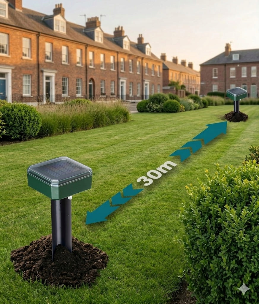 4x POWERFUL SOLAR DETERRENT FOR MOLES VOLES RODENTS STRONG DETERRENT Manufacturer code Silny odstraszacz na krety nornice świstaki