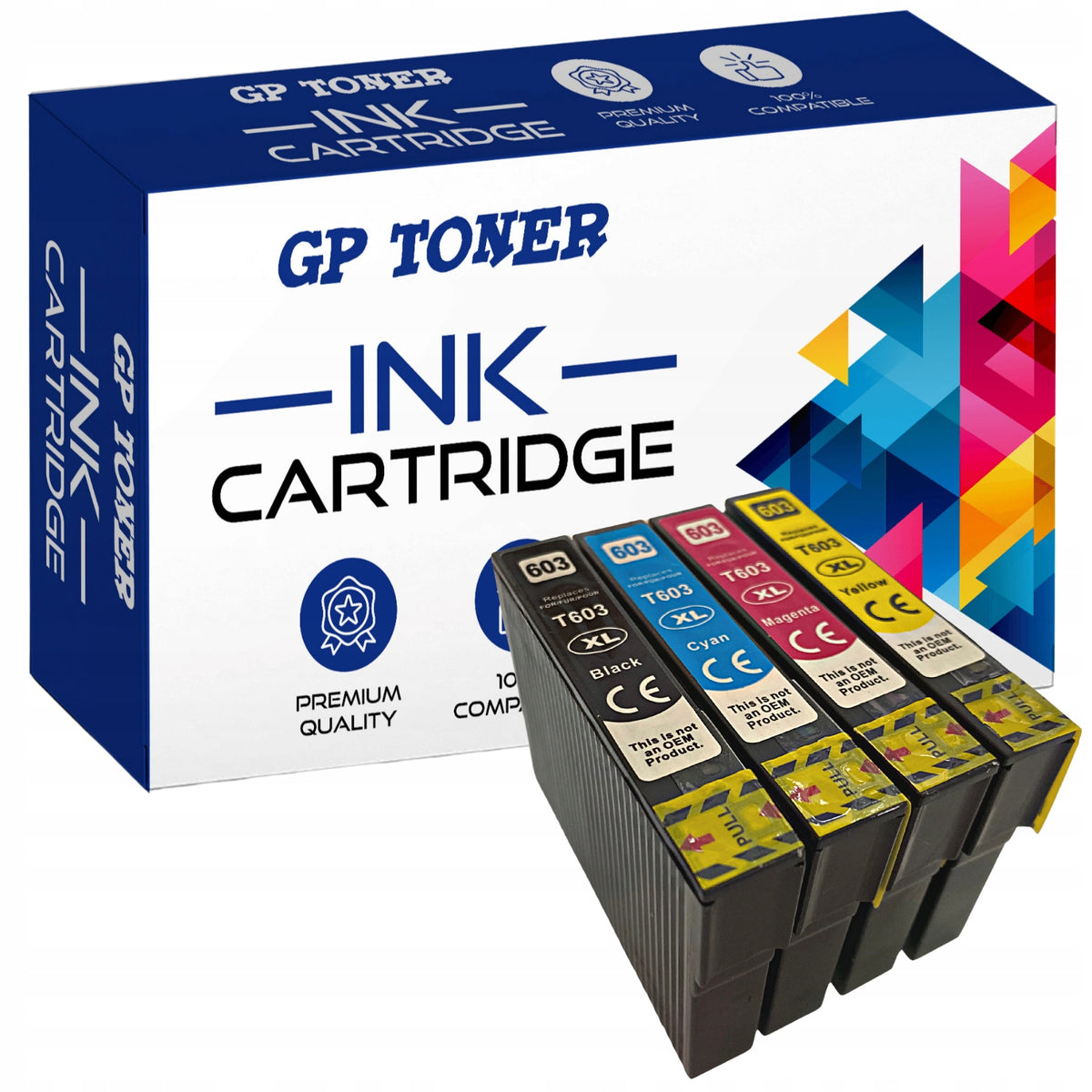 4x PRINTER INKS EPSON 603 XL XP-2100 XP-2105 XP-3100 WF-2810DWF SET