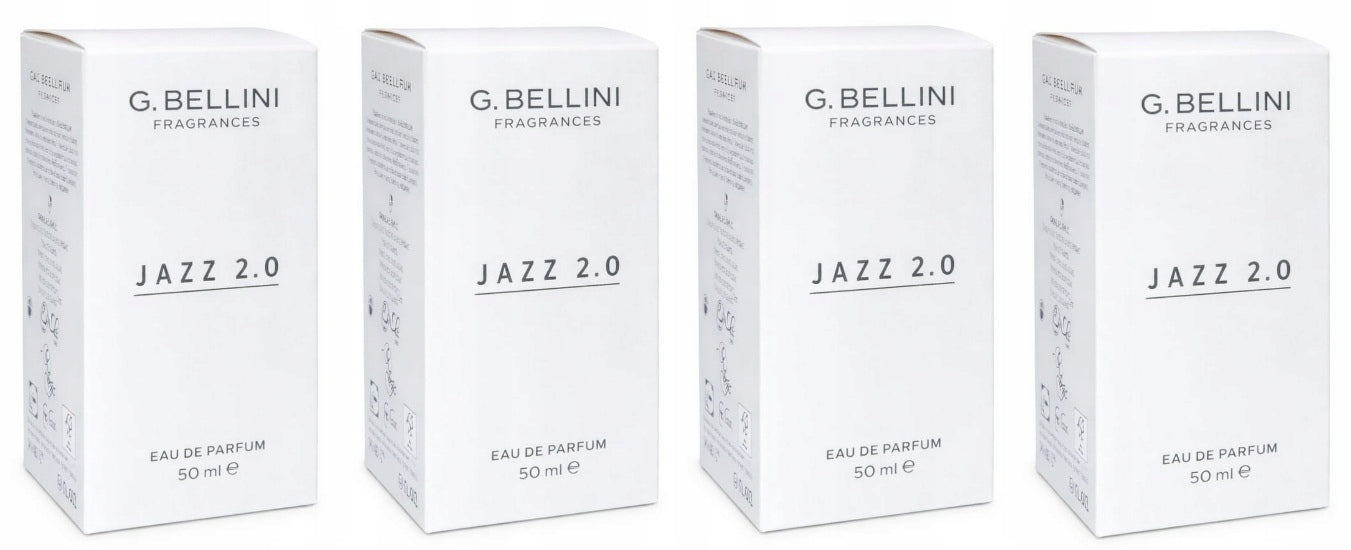 4x Perfumed Water G. Bellini Fragrances Jazz 2.0 Male EDP 50ml