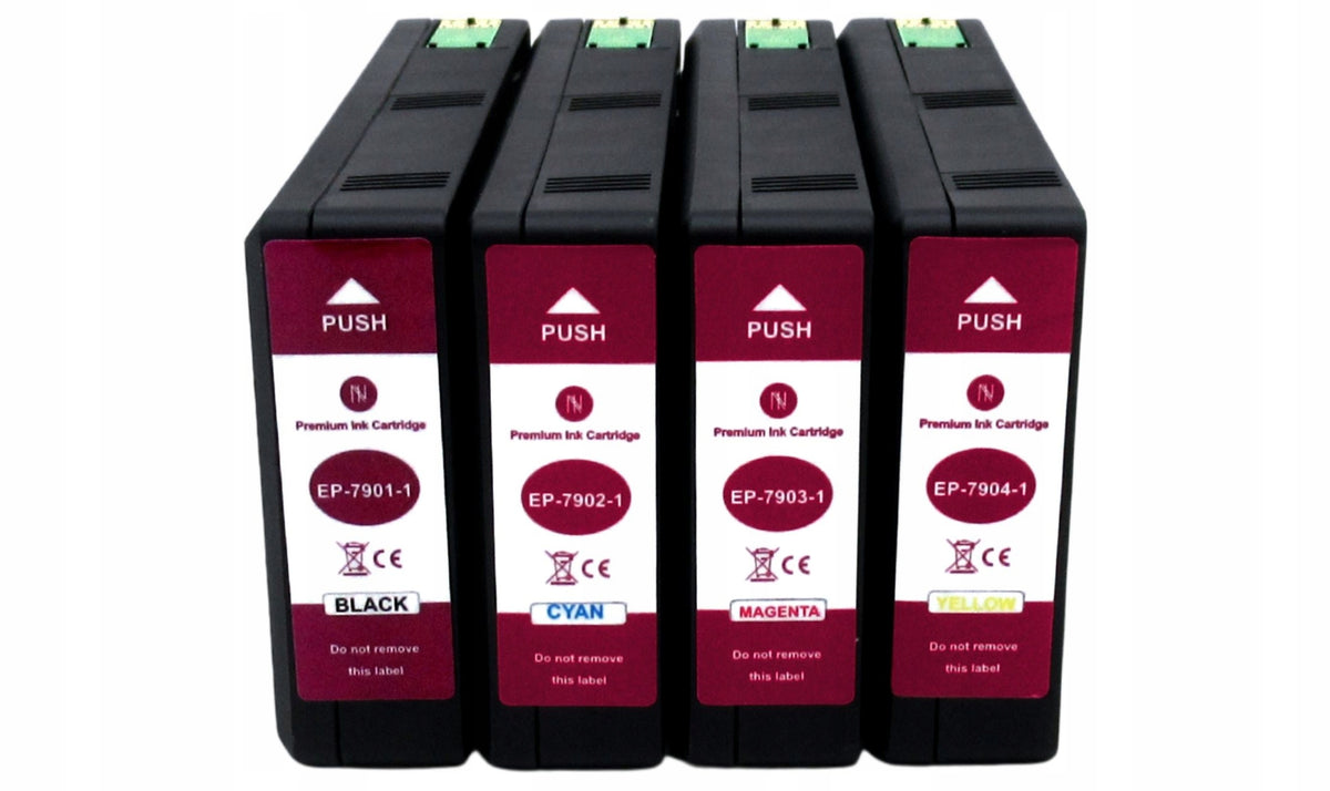 4x Replacement for EPSON WorkForce Pro WF4630 WF5690 Manufacturer code T7901 / T7902 / T7903 / T7904 | WF-5690