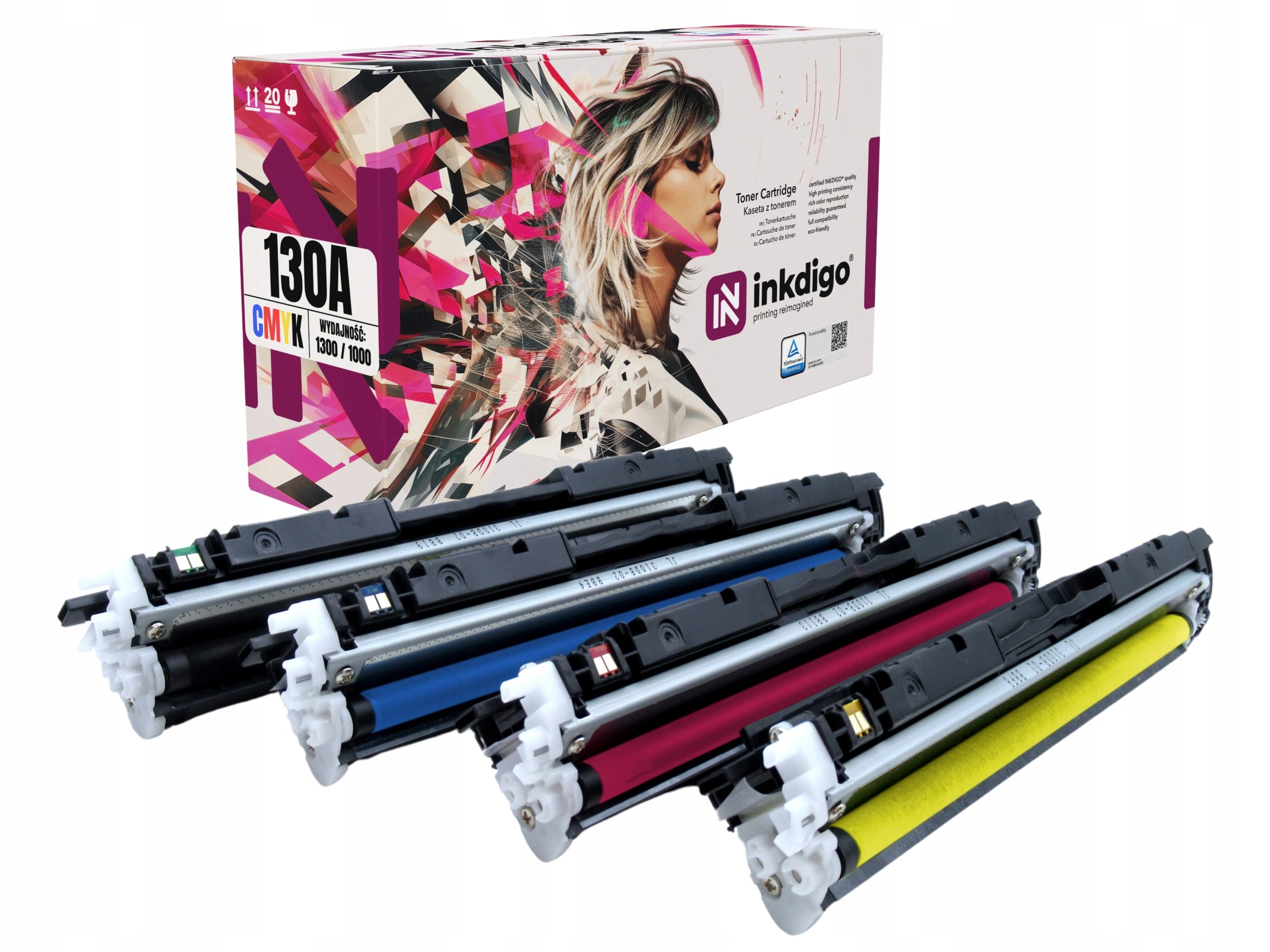 4x Replacement toner cartridge for HP 130A COLOR LASERJET PRO MFP M176 M177