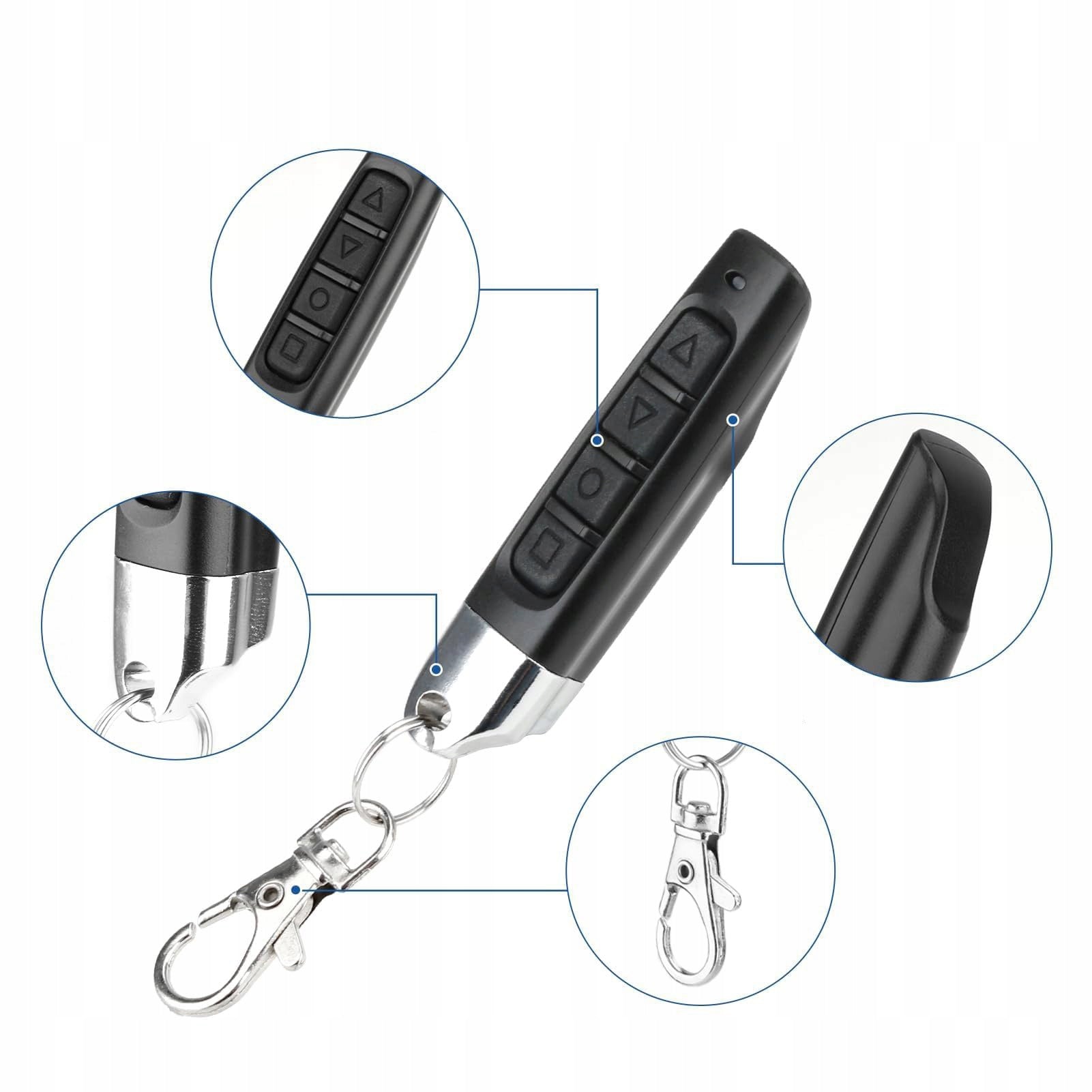 4x SELF-COPYING REMOTE CONTROL FOR GATE UNIVERSAL FOR ALARM Batteries included yes