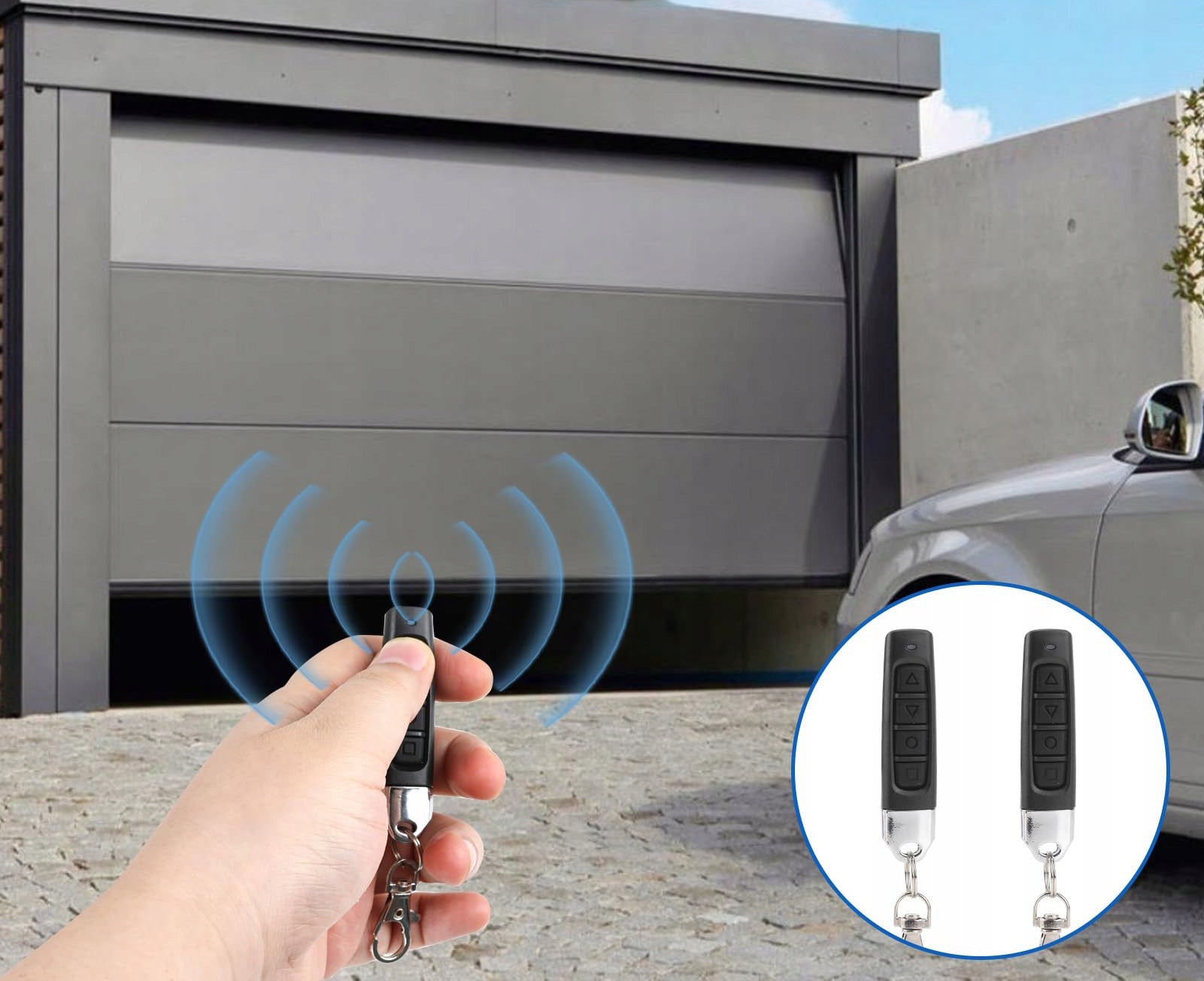 4x SELF-COPYING REMOTE CONTROL FOR GATE UNIVERSAL FOR ALARM Manufacturer code PILOT SAMOKOPIUJĄCY