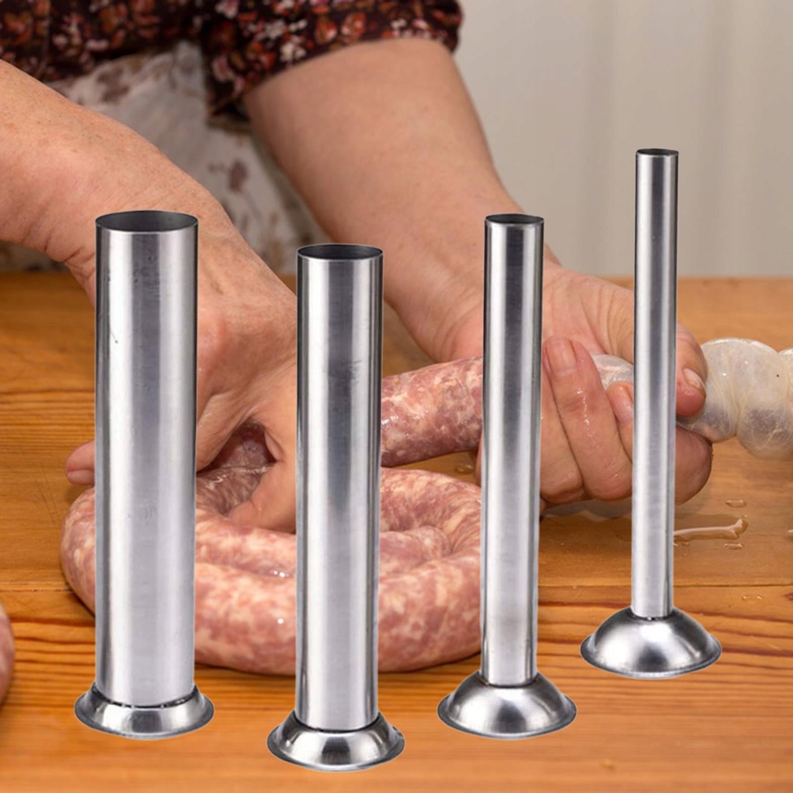 4x Sausage Stuffing Tubes Sausage Stuffer Kits Replacement Sausage Fitting
