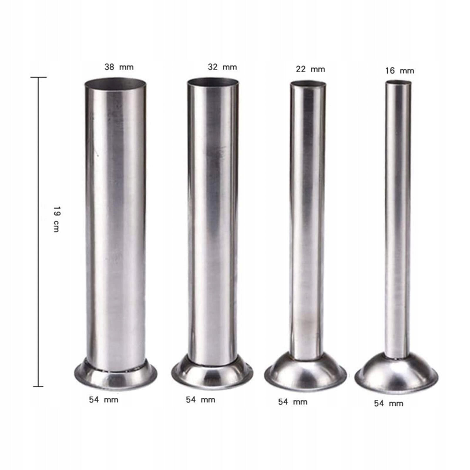 4x Sausage Stuffing Tubes, Sausage Stuffer Kits Sausage Stuffer Funnels for Packaging status original