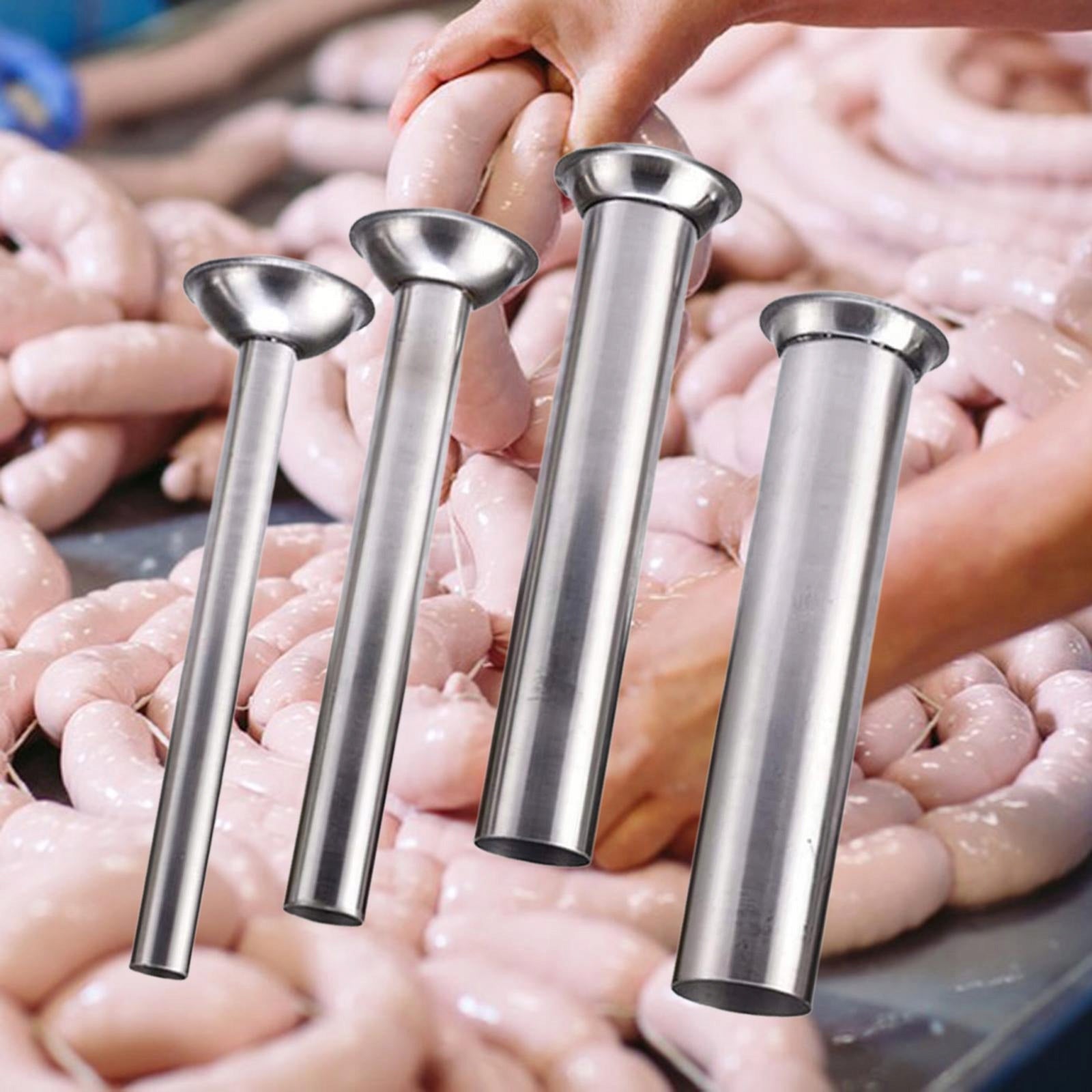 4x Sausage Stuffing Tubes, Sausage Stuffer Kits Sausage Stuffer Funnels for