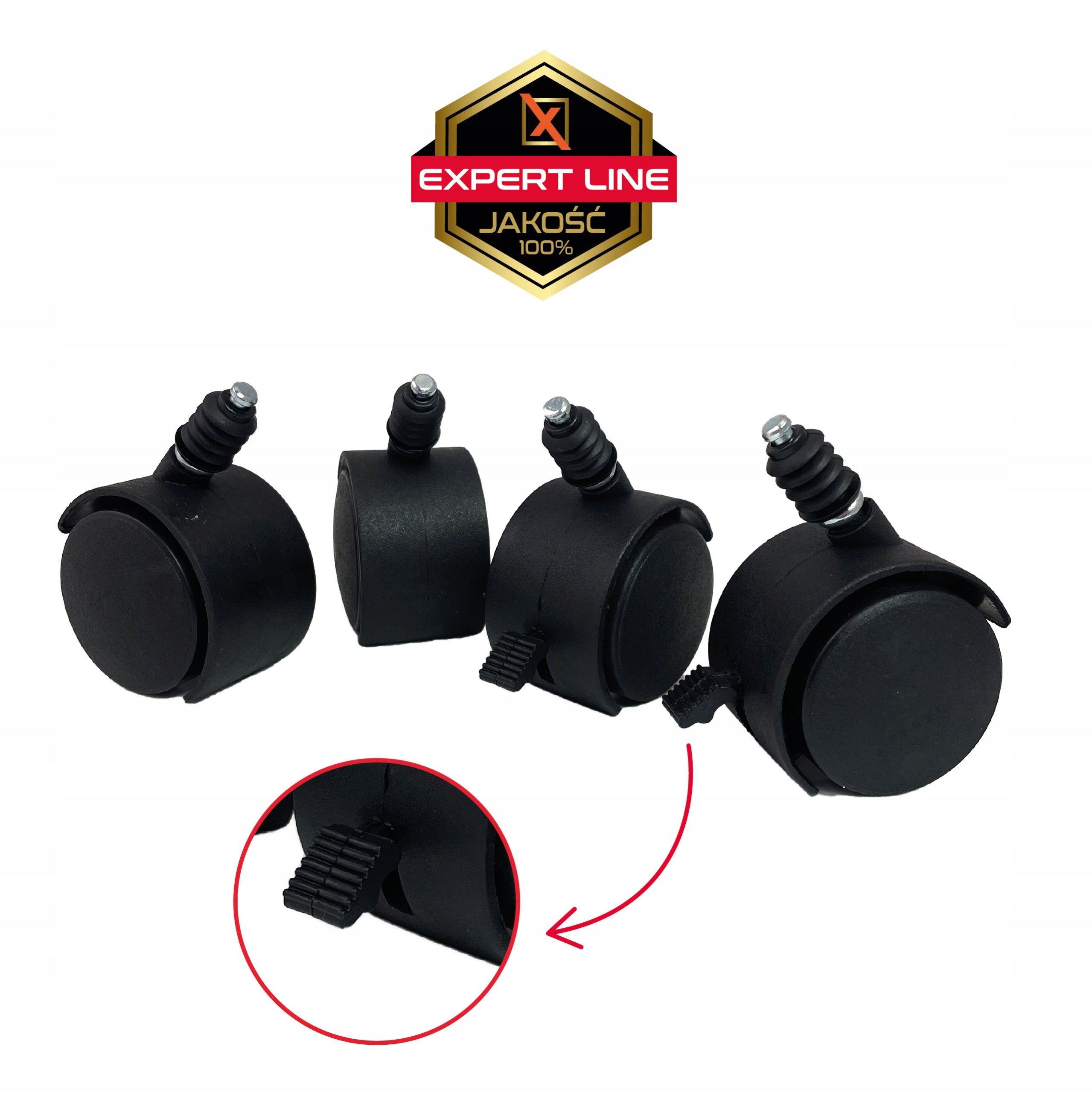 4x Swivel Wheels for Glazing Bucket 24L Wheel Set Manufacturer code BE 060 623
