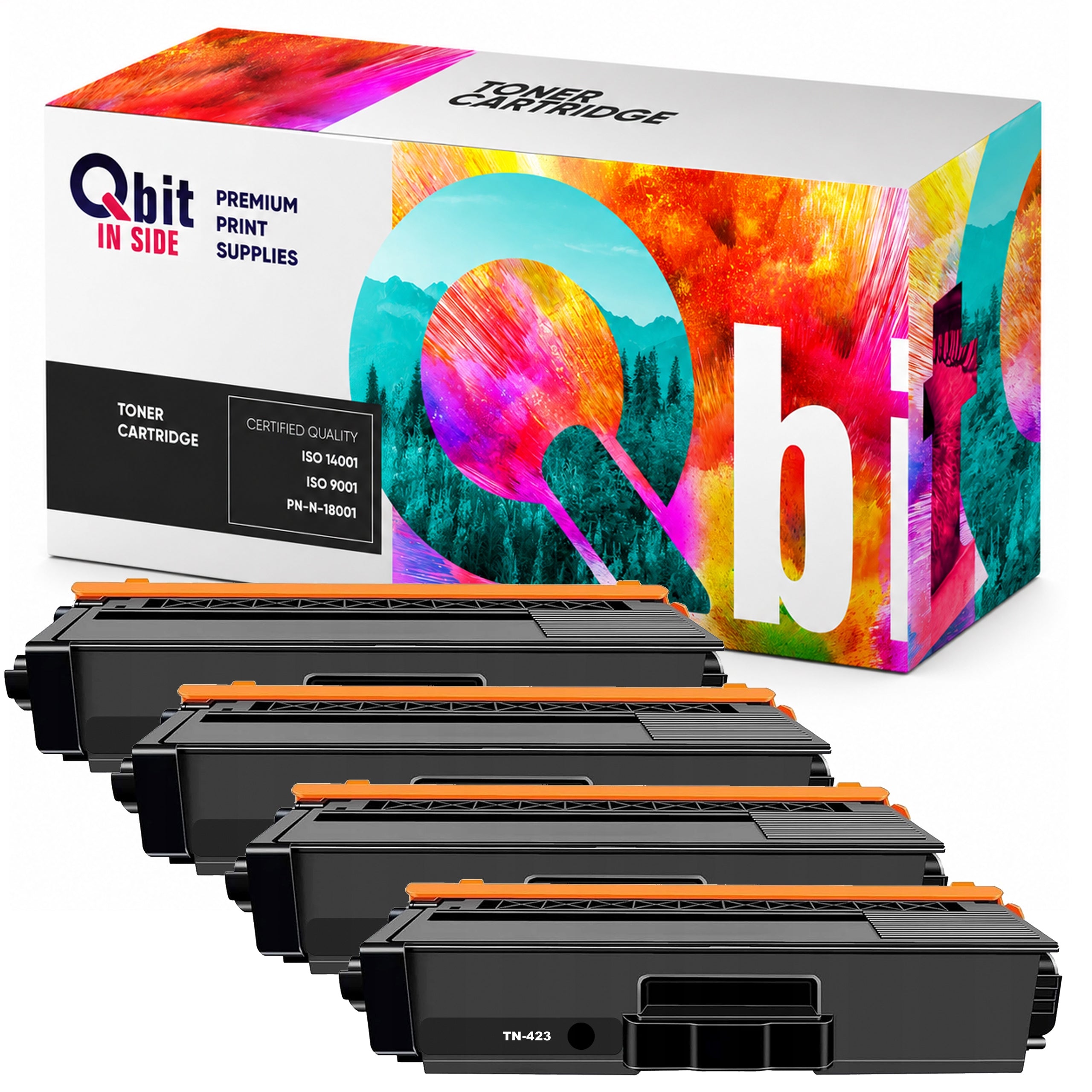 4x TN-423 toner cartridge for BROTHER DCP-L8410CDW MFC-L8690CDW HL-L8260CDW printer
