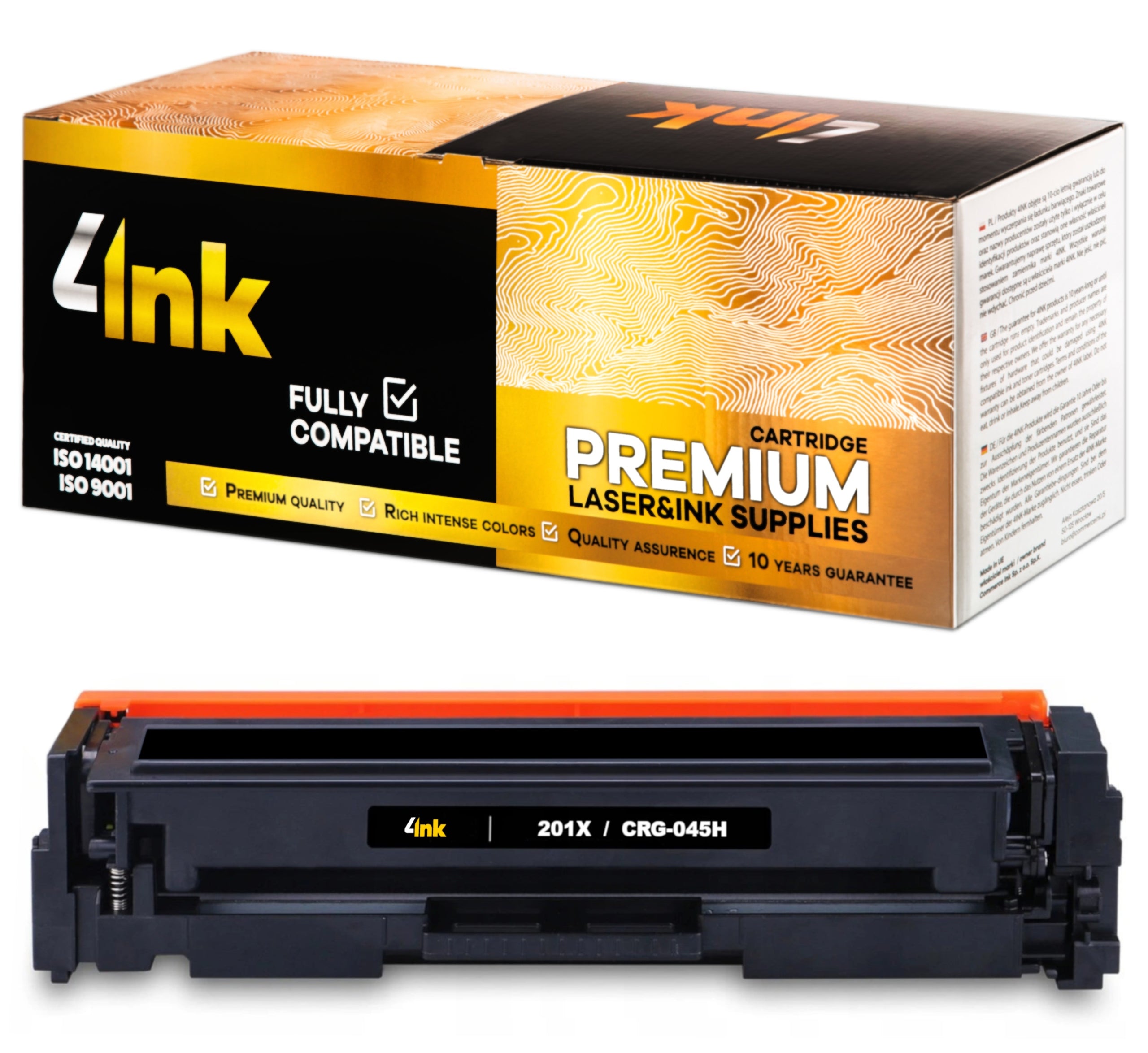4x TONER CF400X XL FOR HP COLOR LASERJET PRO M252dw M274dn M277dw PRINTER Manufacturer code CF400X do drukarki HP Color LaserJet Pro