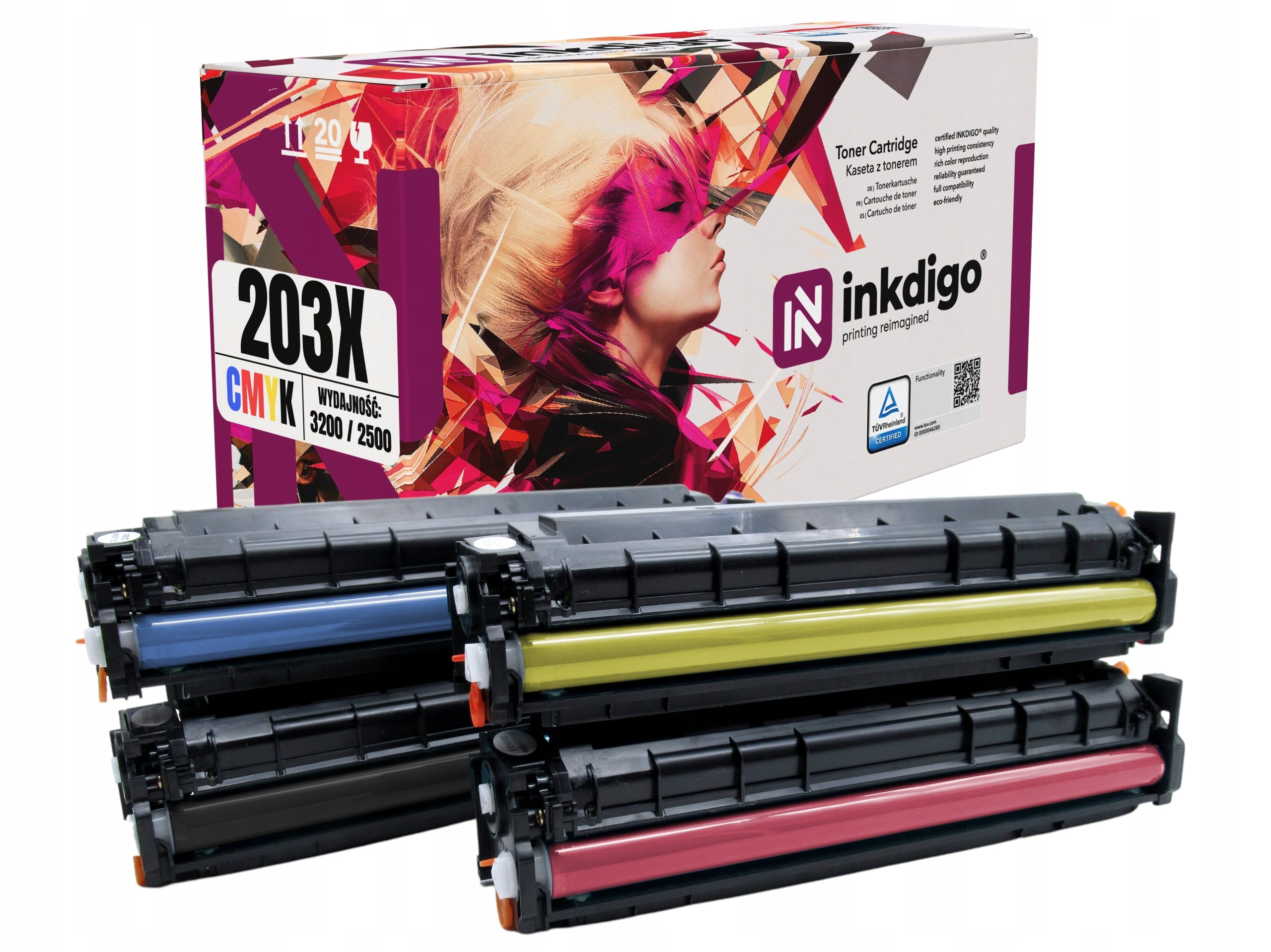 4x TONER FOR HP 203X CF540X M254nw M280nw M281fw XL TONER M254dw