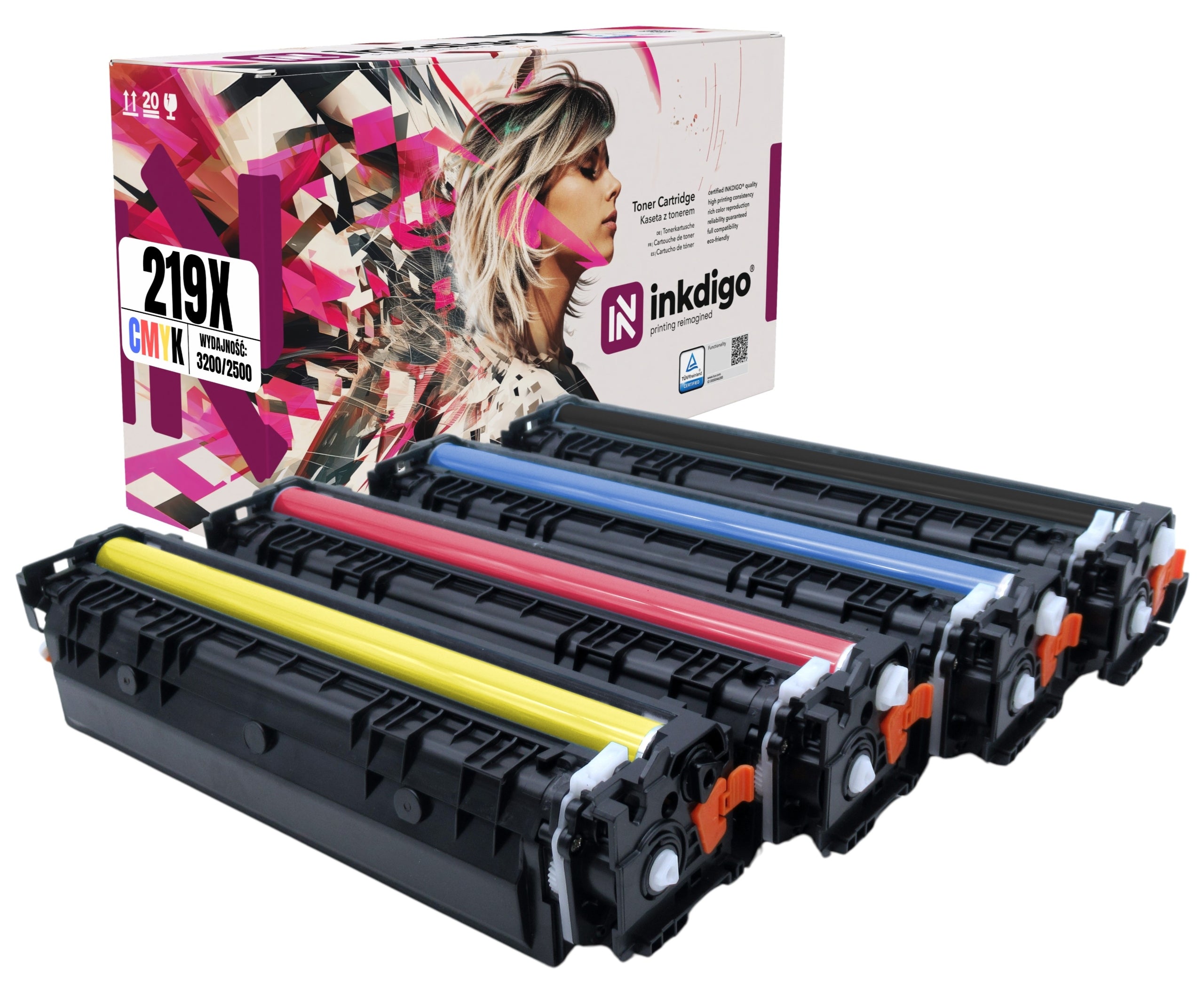 4x TONER FOR HP COLOR LASERJET PRO 3302sdw 3202dn REPLACEMENT W2190X-93X