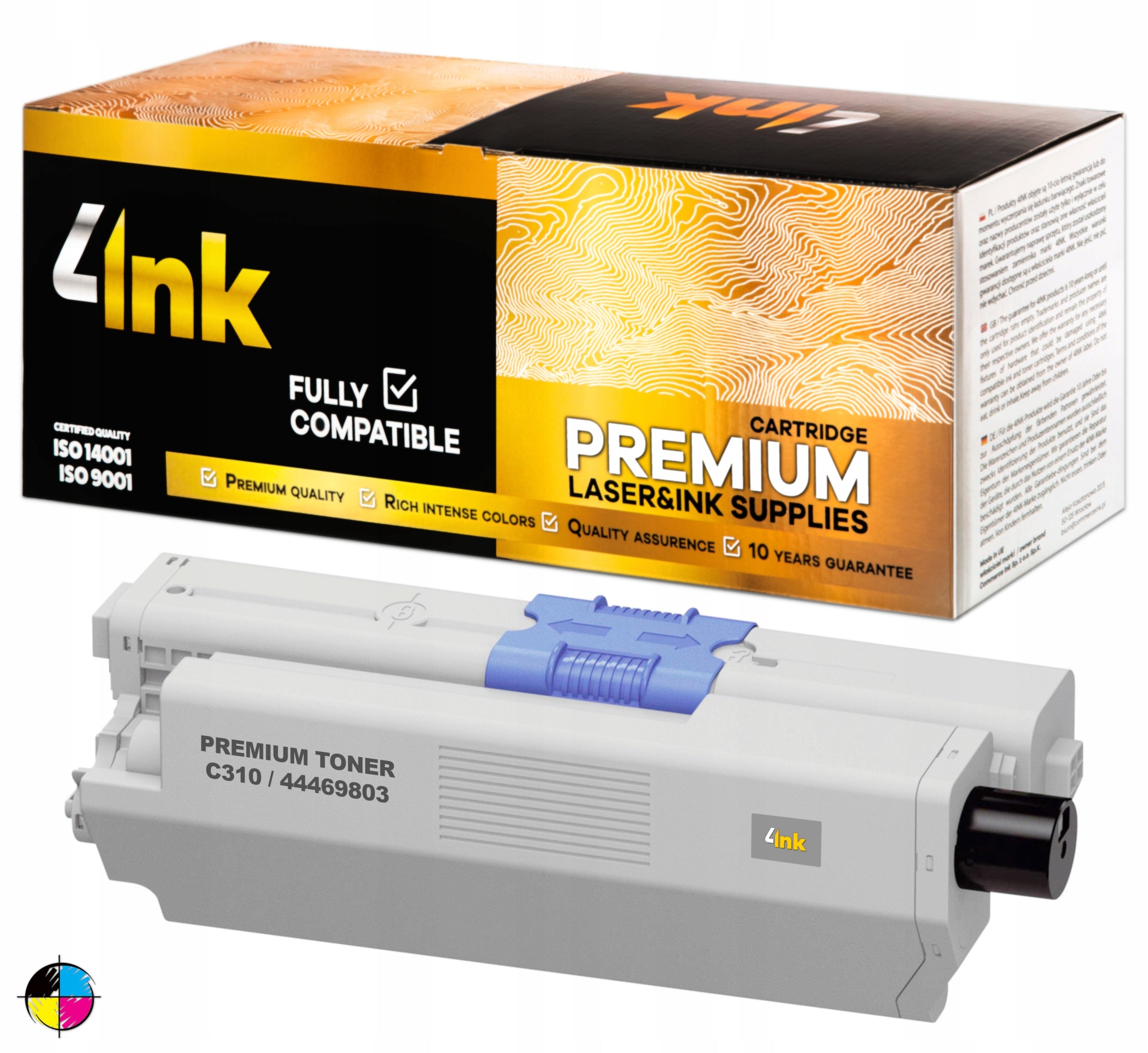 4x TONER FOR OKI C310dn C530dn MC362dn MC562dnw XL