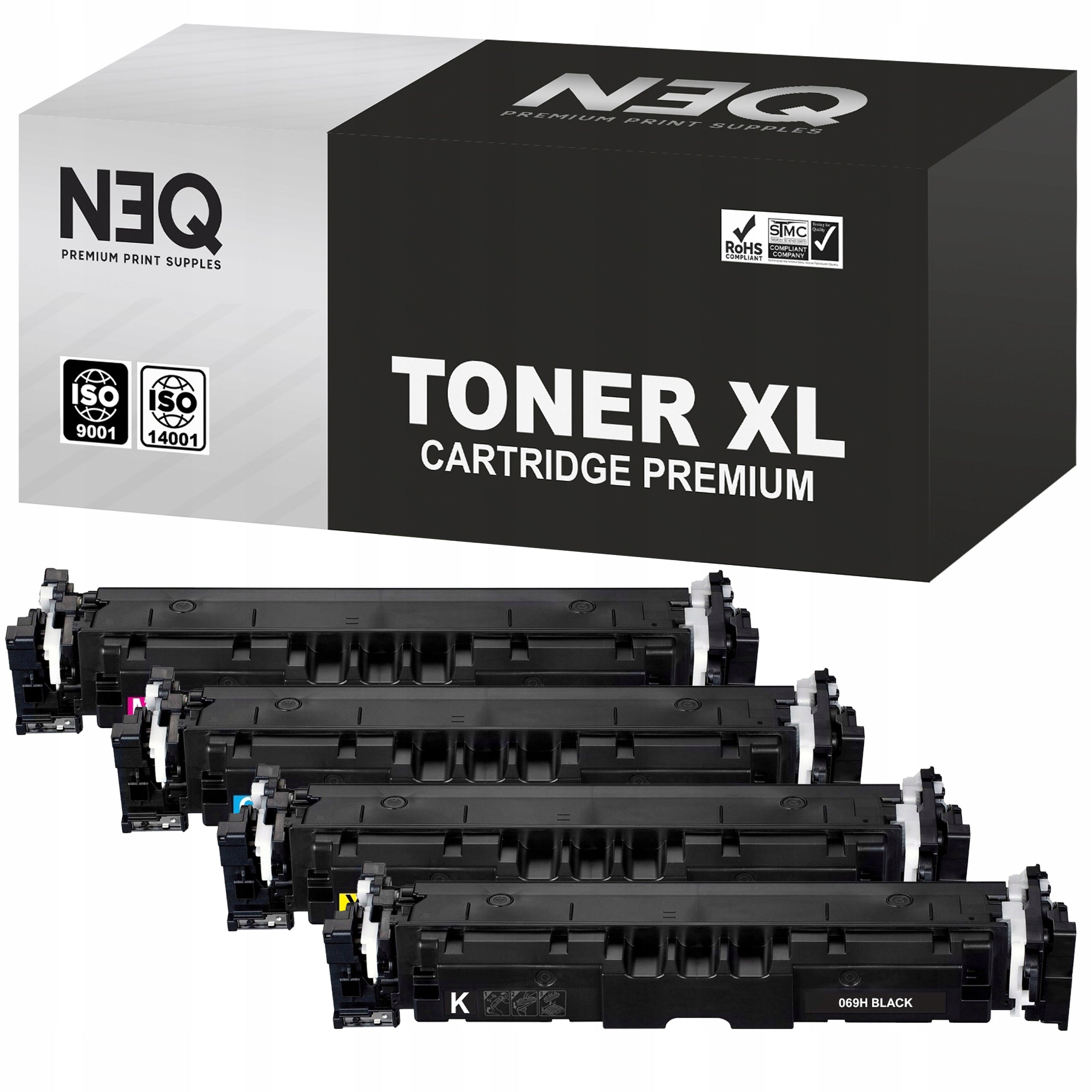 4x TONER REPLACEMENT CRG-069H WITH CHIP FOR CANON MF752Cdw MF754Cdw LBP673Cdw