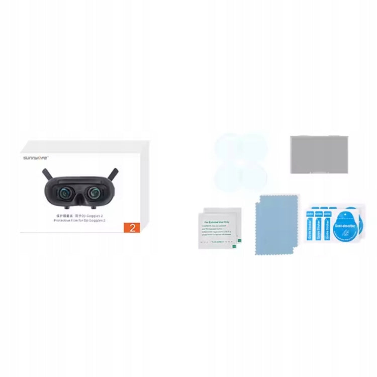 4x Tempered Glass Cover Protection for DJI Goggles 2 Goggles Brand Sunnylife