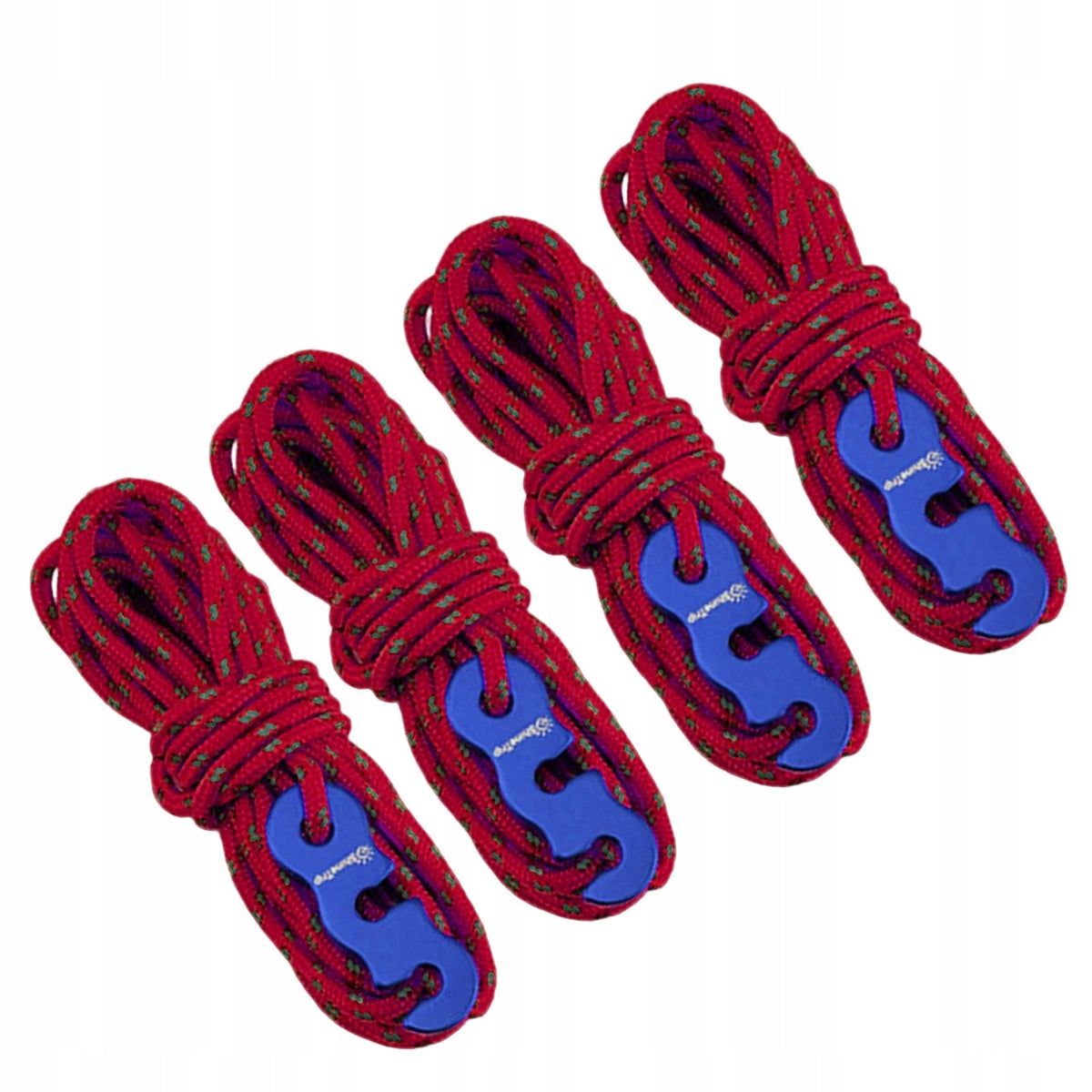4x Tent Rope Compact 3mm Diameter with Cord Adjuster Camping Rope for Red Manufacturer code 14666036327