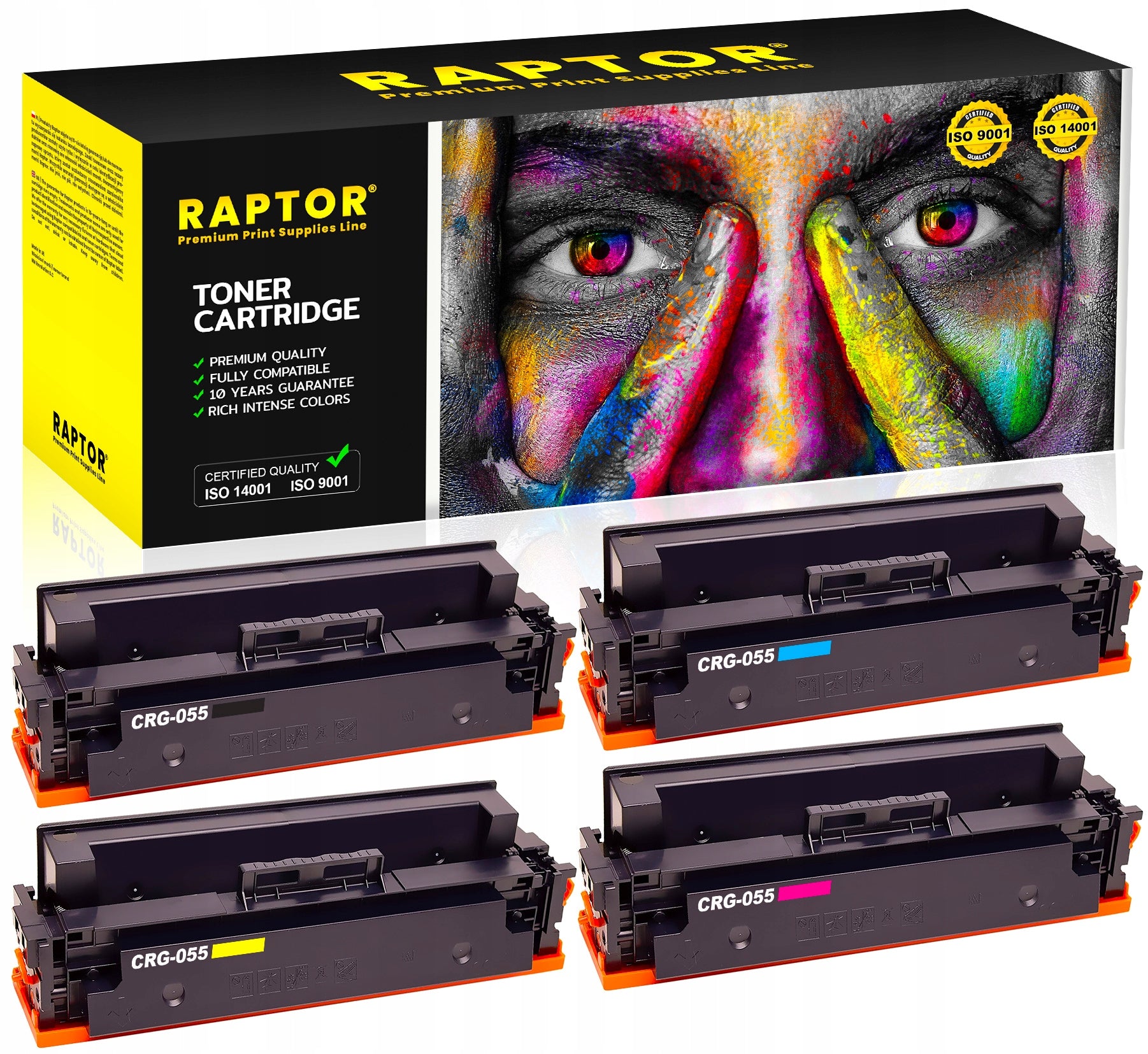 4x Toner Cartridge for Canon LBP663 MF742Cdw MF744Cdw CRG055