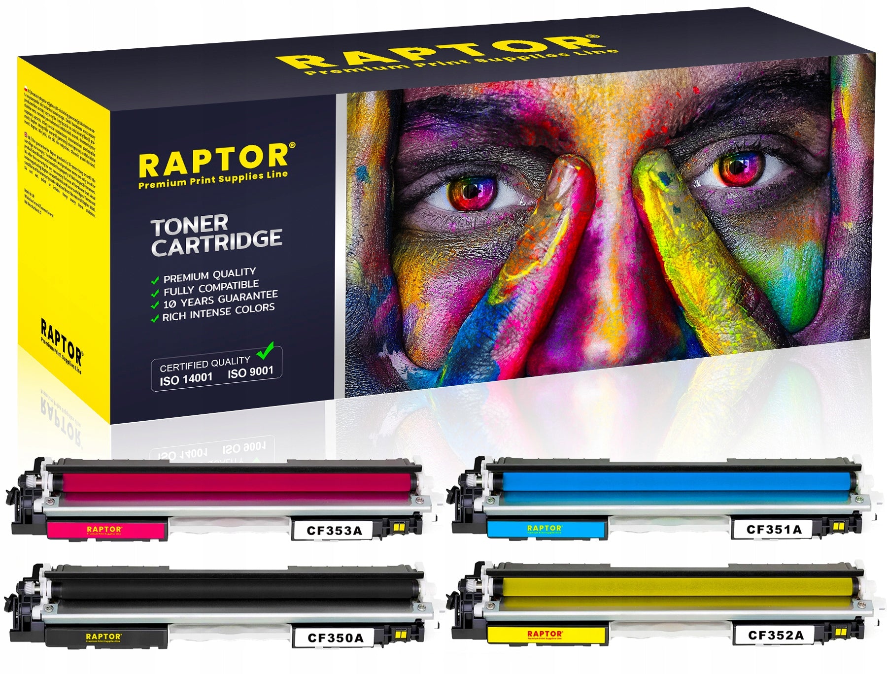 4x Toner cartridge for HP 130A Laserjet Pro MFP M176n M176nw M177fw M177fn EFFICIENT XL