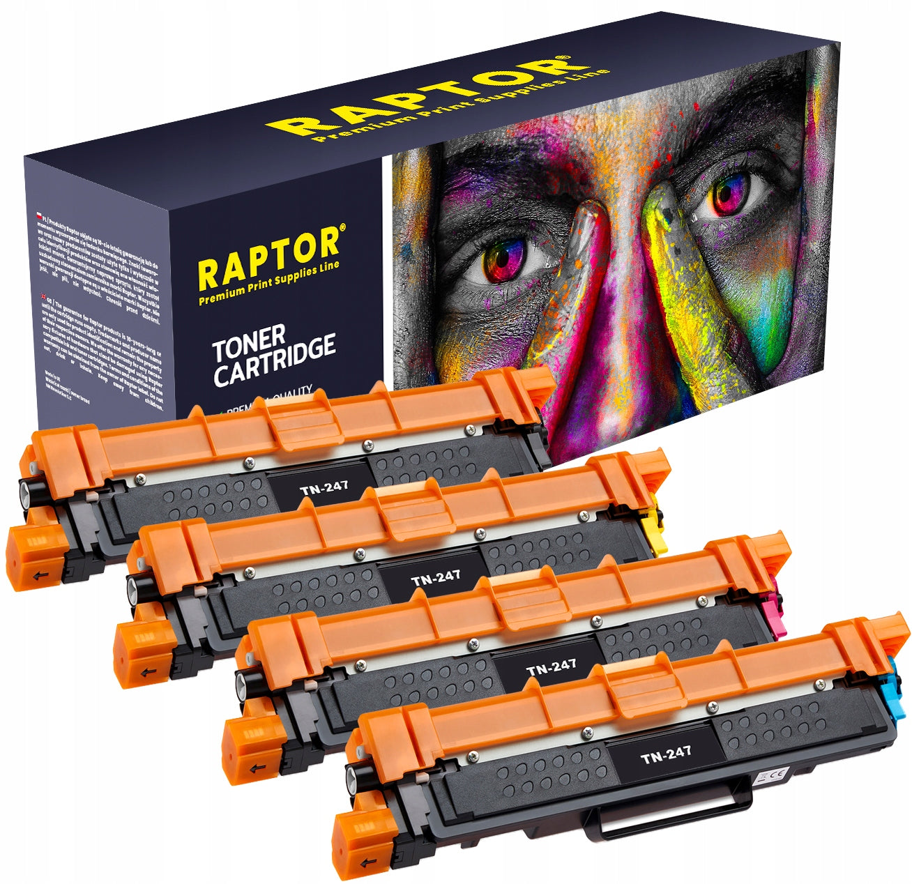 4x Toner for DCP-L3510CDW DCP-L3550CDW HL-L3270CDW Manufacturer Raptor