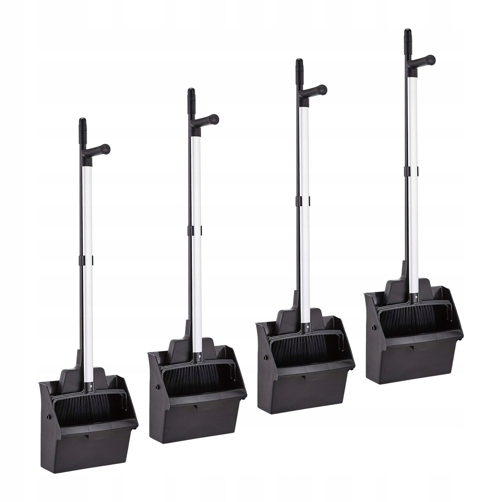 4x Upright Dustpan Broom Set Multifunction Floor Sweeping Sweeping Broom
