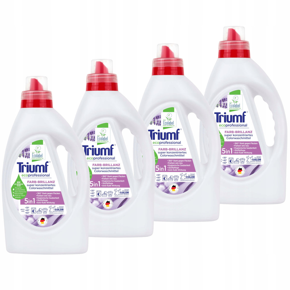 4x Washing liquid TRIUMF Color concentrate 25 washes 1 l