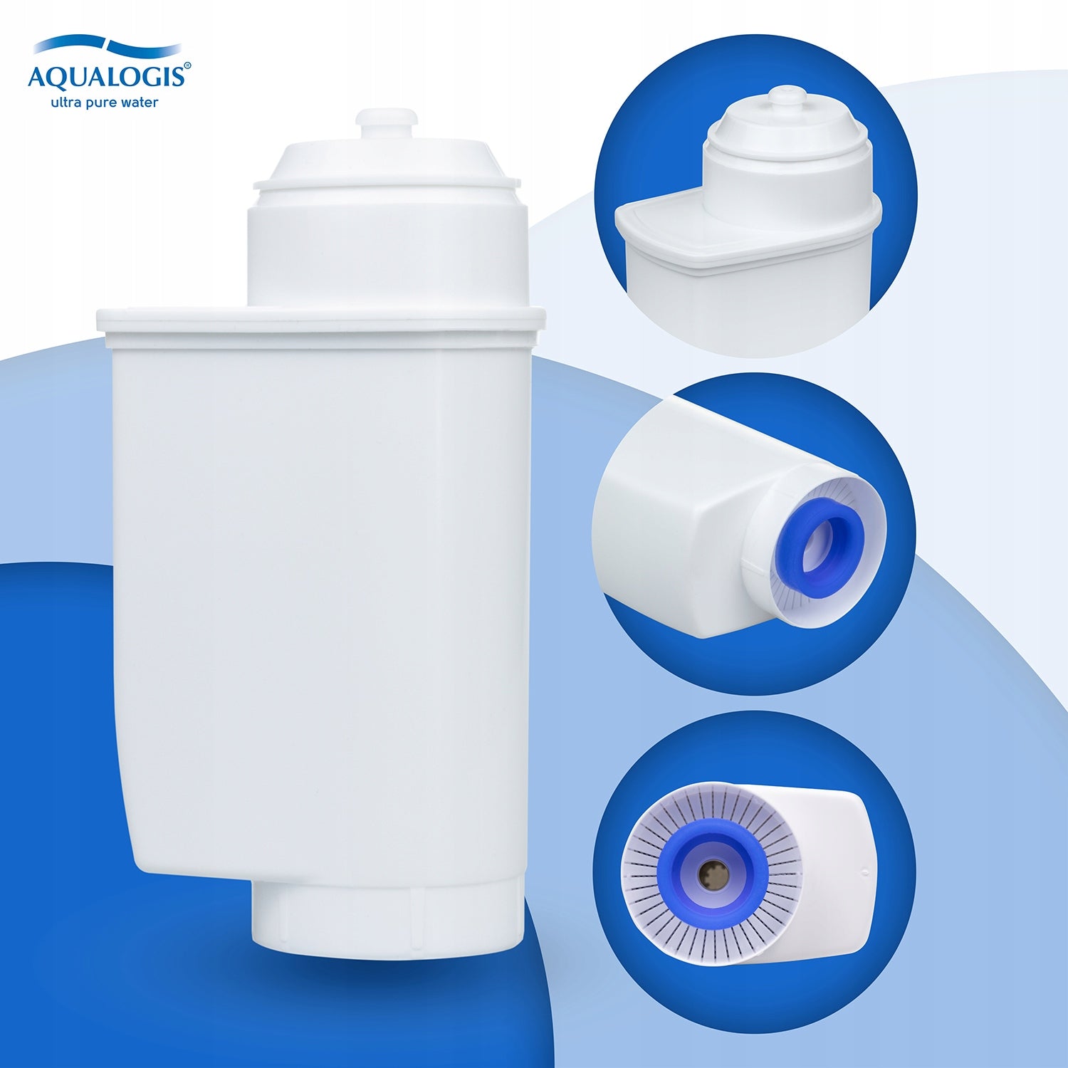 4x Water Filter For Siemens AL-Inte Machine + Decalc Descaler Packaging status original