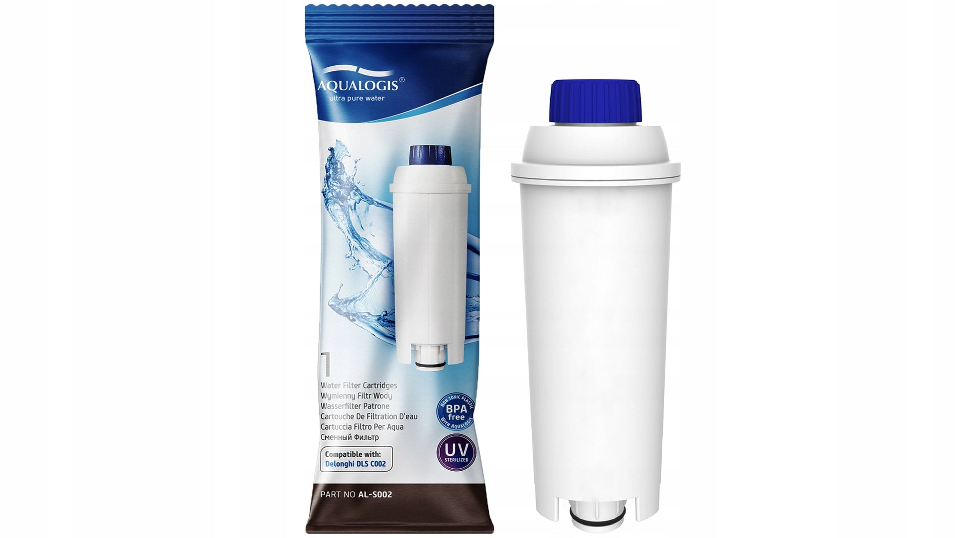 4x Water filter for Delonghi Eletta Explore Rivelia EXAM ECAM Manufacturer code 4xAL-S002