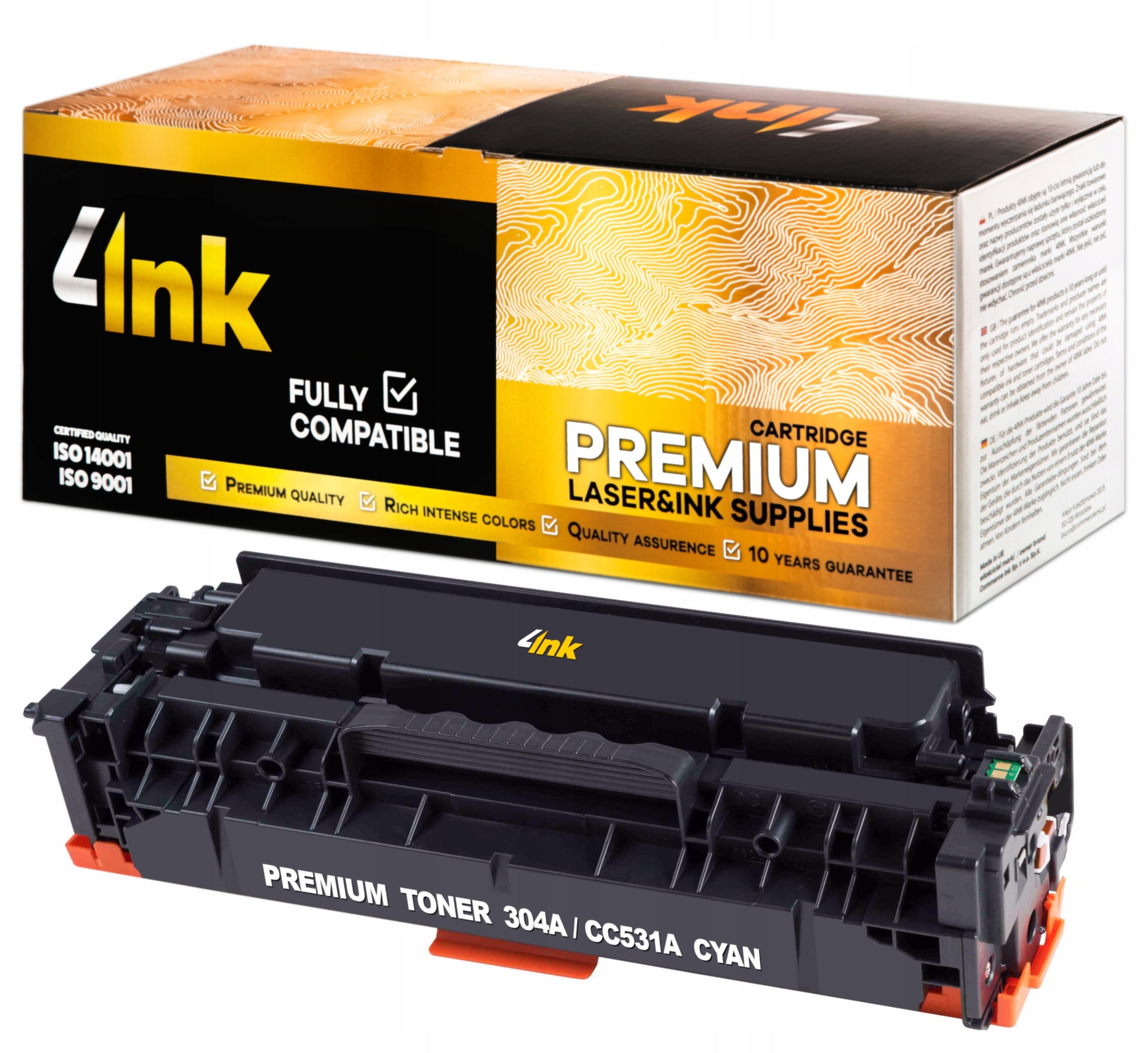 4x XL TONER FOR HP COLOR LASERJET CM2320 CP2020 CP2025 PRINTER Manufacturer 4INK