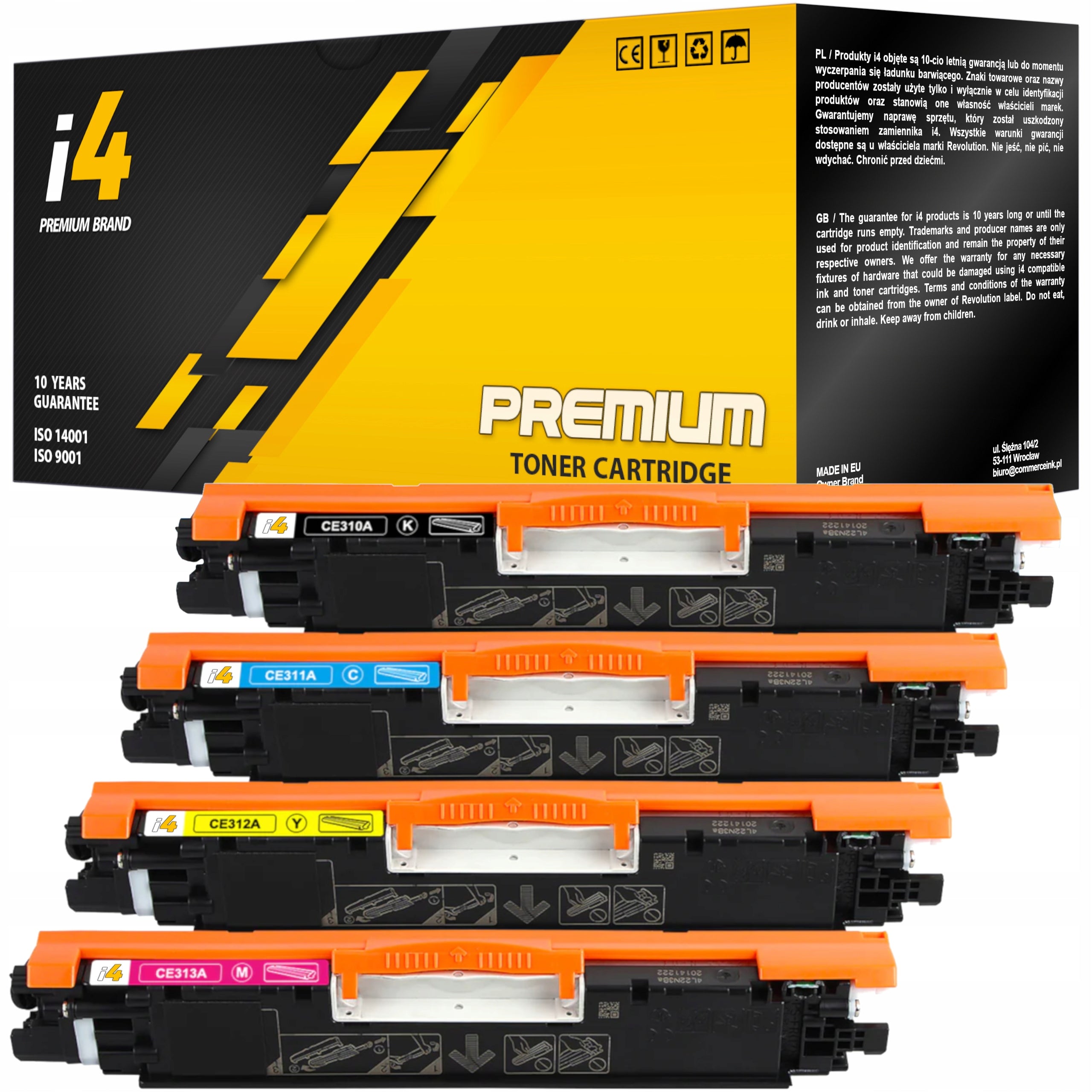 4x XL TONERS FOR HP LASERJET PRO CP1025 CP1025nw MFP M175a M175nw PRINTER