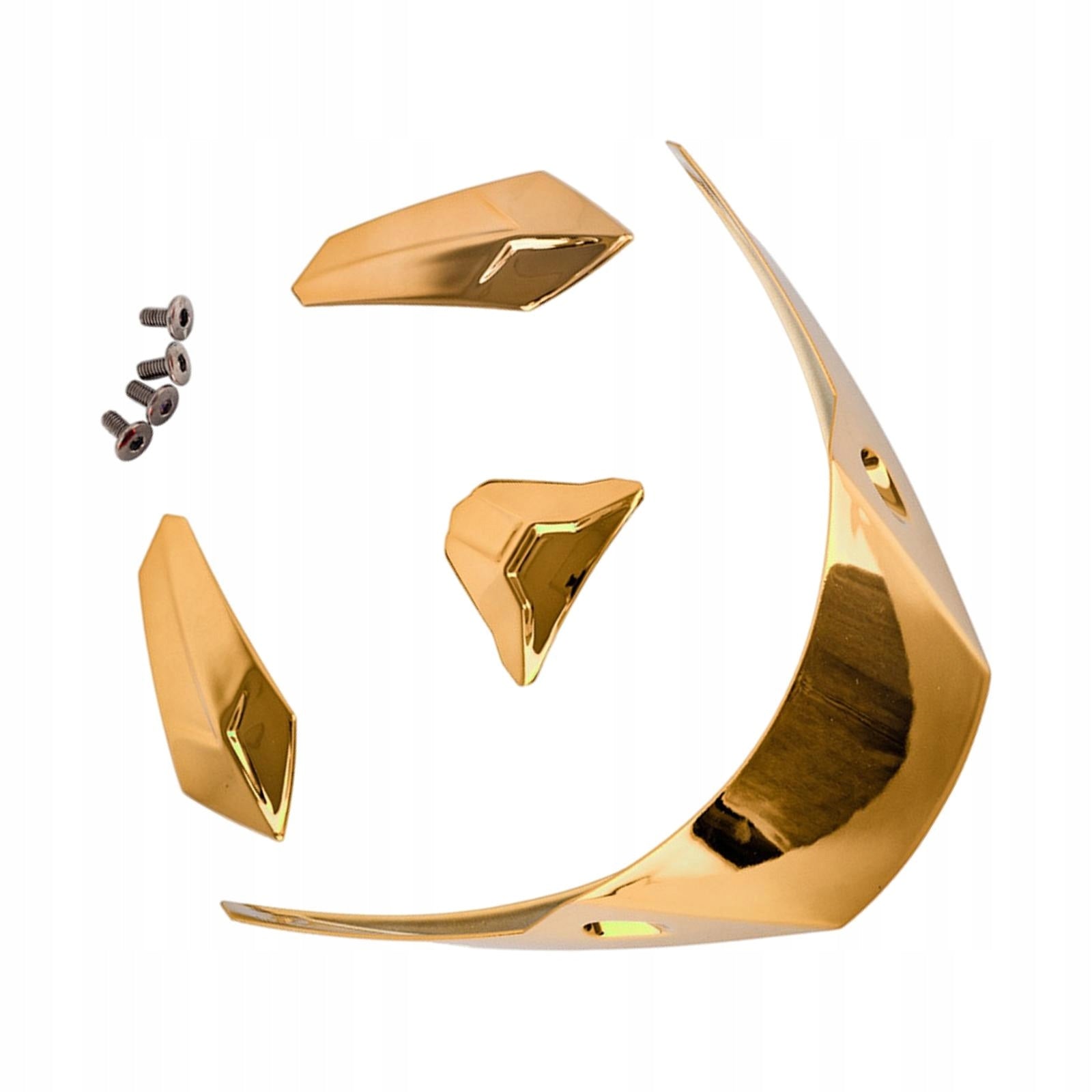 4x helmet Spoiler Helmet Adornment Trim Replacement Tail Accessories Gold