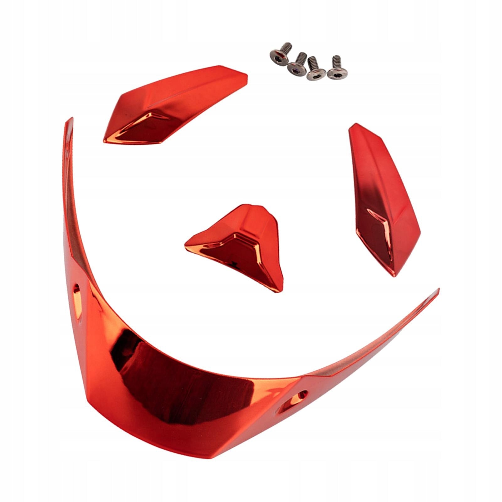 4x helmet Spoiler Helmet Adornment Trim Replacement Tail Accessories Red Manufacturer no brand