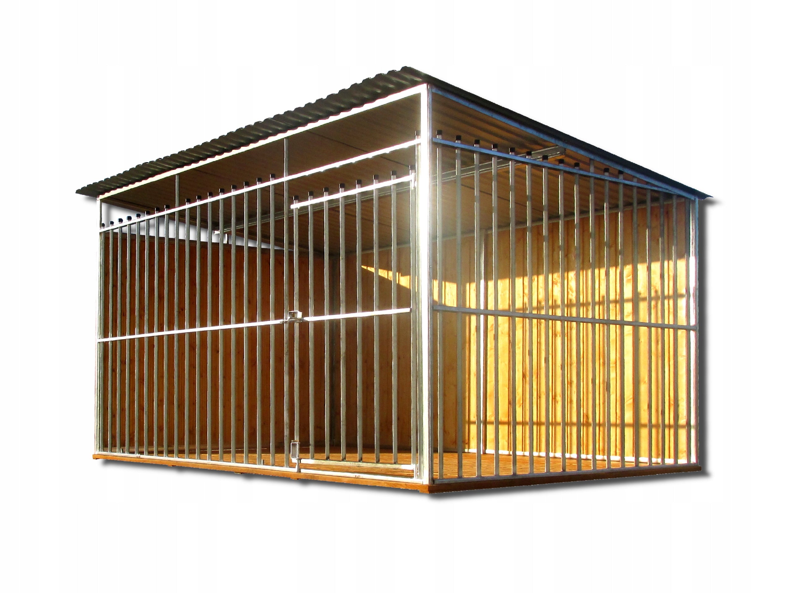4x3 dog playpen with galvanized profile, floor and walls Whole Poland
