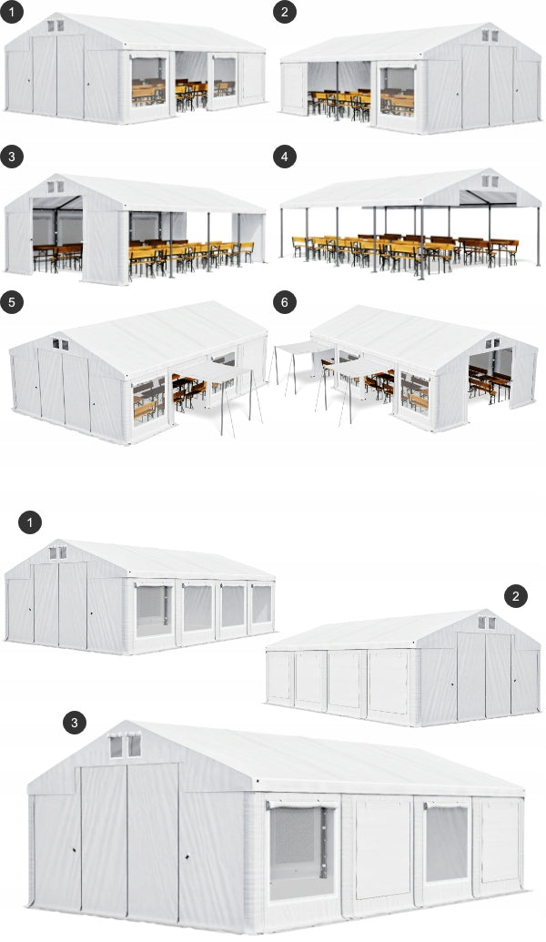 4x4m Party Tent Garden Pavilion DAS 560 S Width 4 m