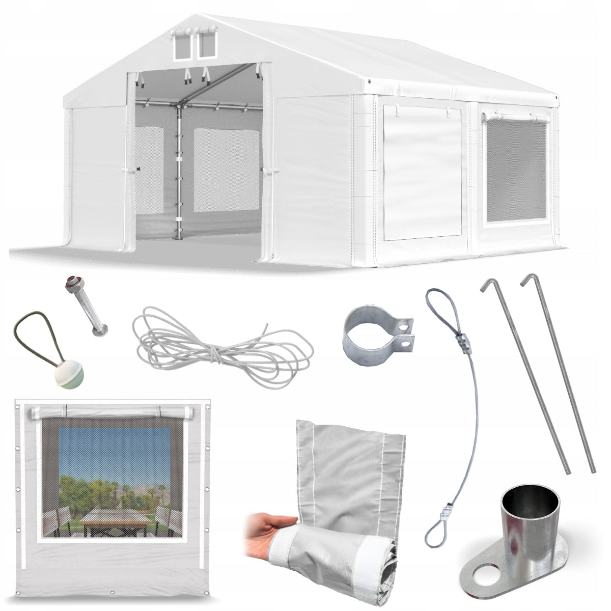 4x4m Party Tent Garden Pavilion DAS 560 S