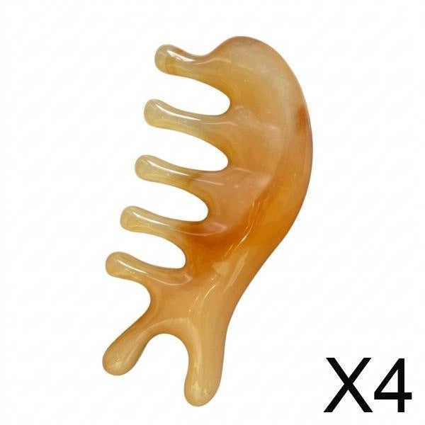 4xGua Sha Facial Massage Tool Set, 2 Piece Face Sculpting with and Nose for
