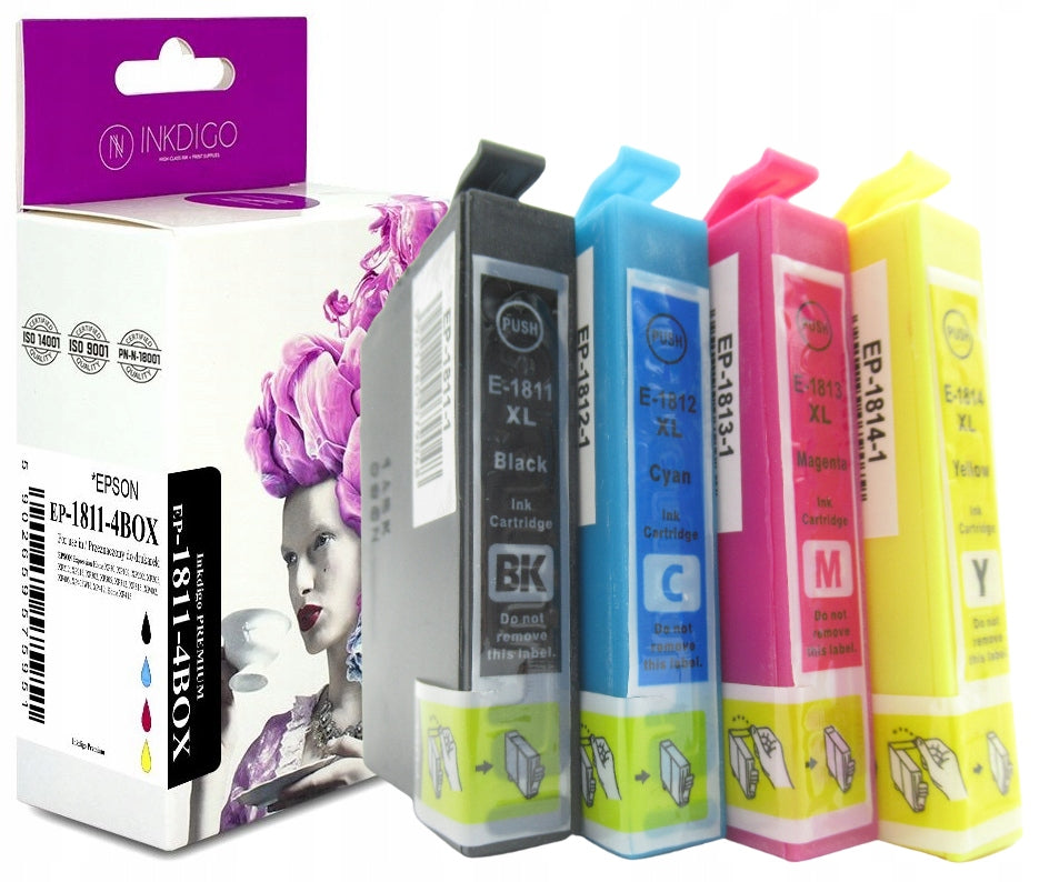 4xReplacement ink cartridge for Epson XP202 XP205 XP305 XP405