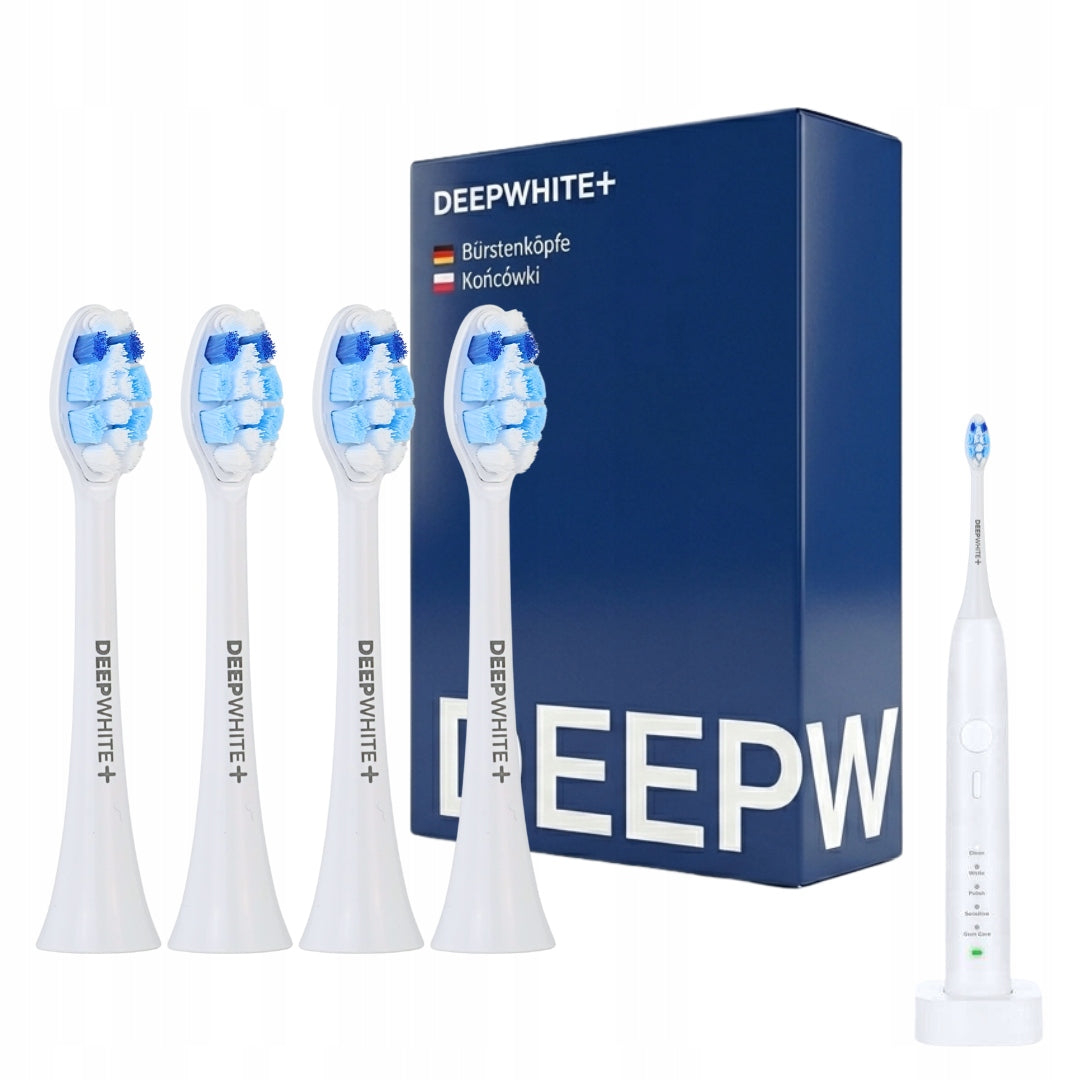 4xU-Smiler Flawless Pulse Sonic Toothbrush Tips White Replacement